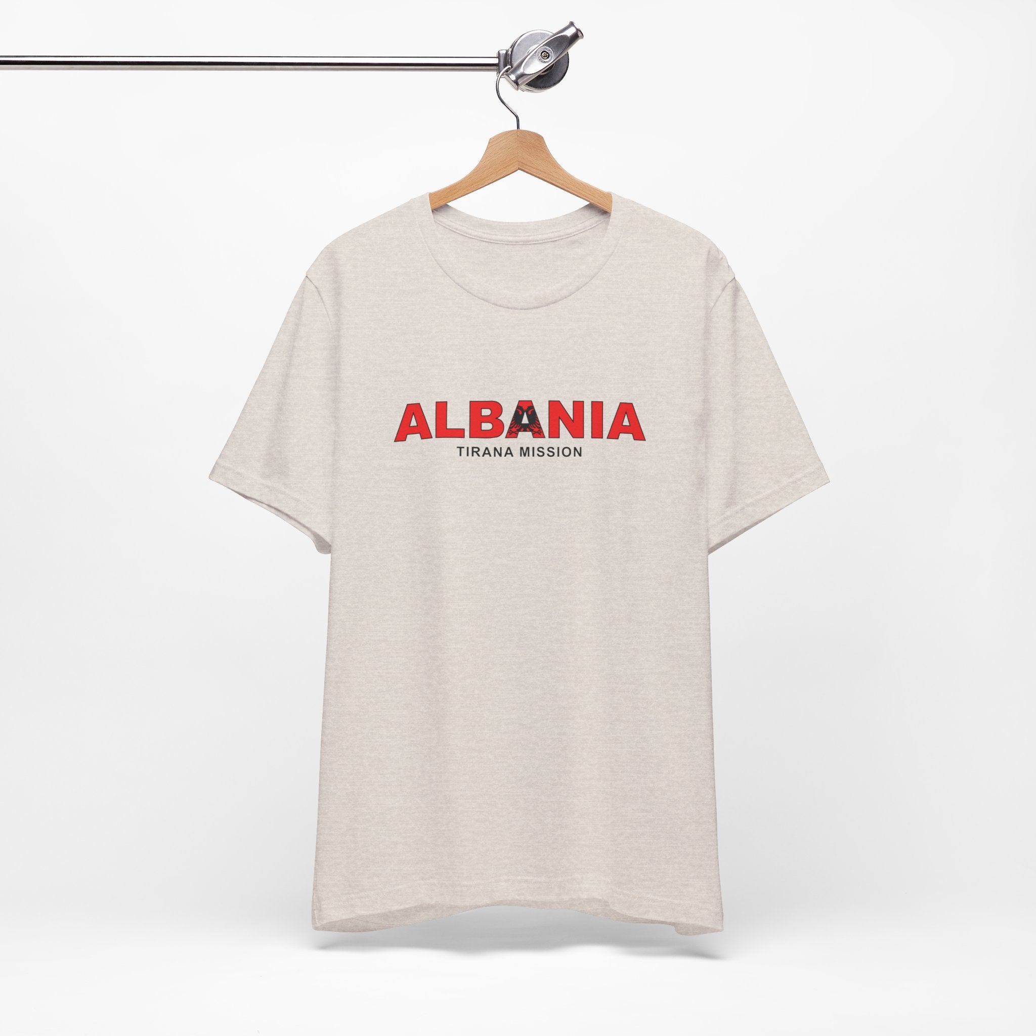 Albania Tirana Mission Flag Title T-shirt - Mission Wishlist - LDS Missionary Gift Store