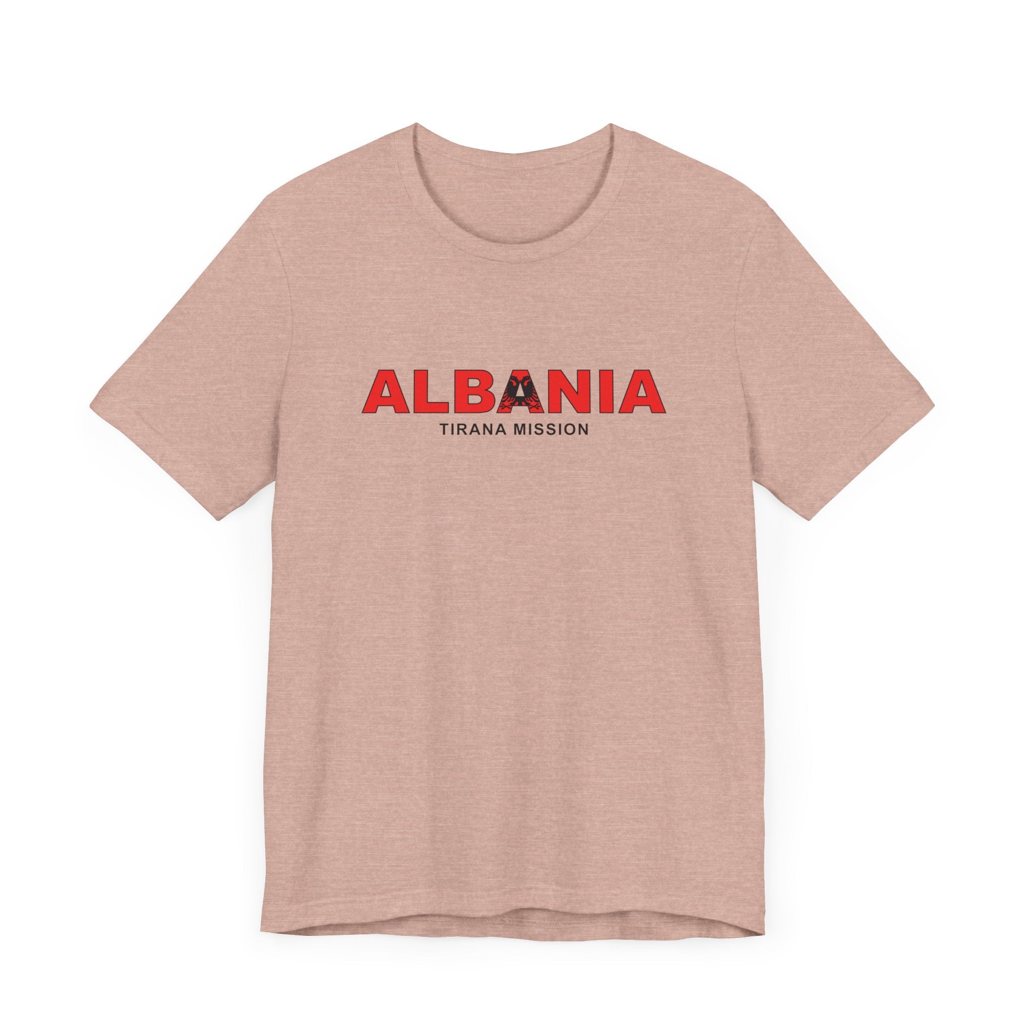 Albania Tirana Mission Flag Title T-shirt - Mission Wishlist - LDS Missionary Gift Store