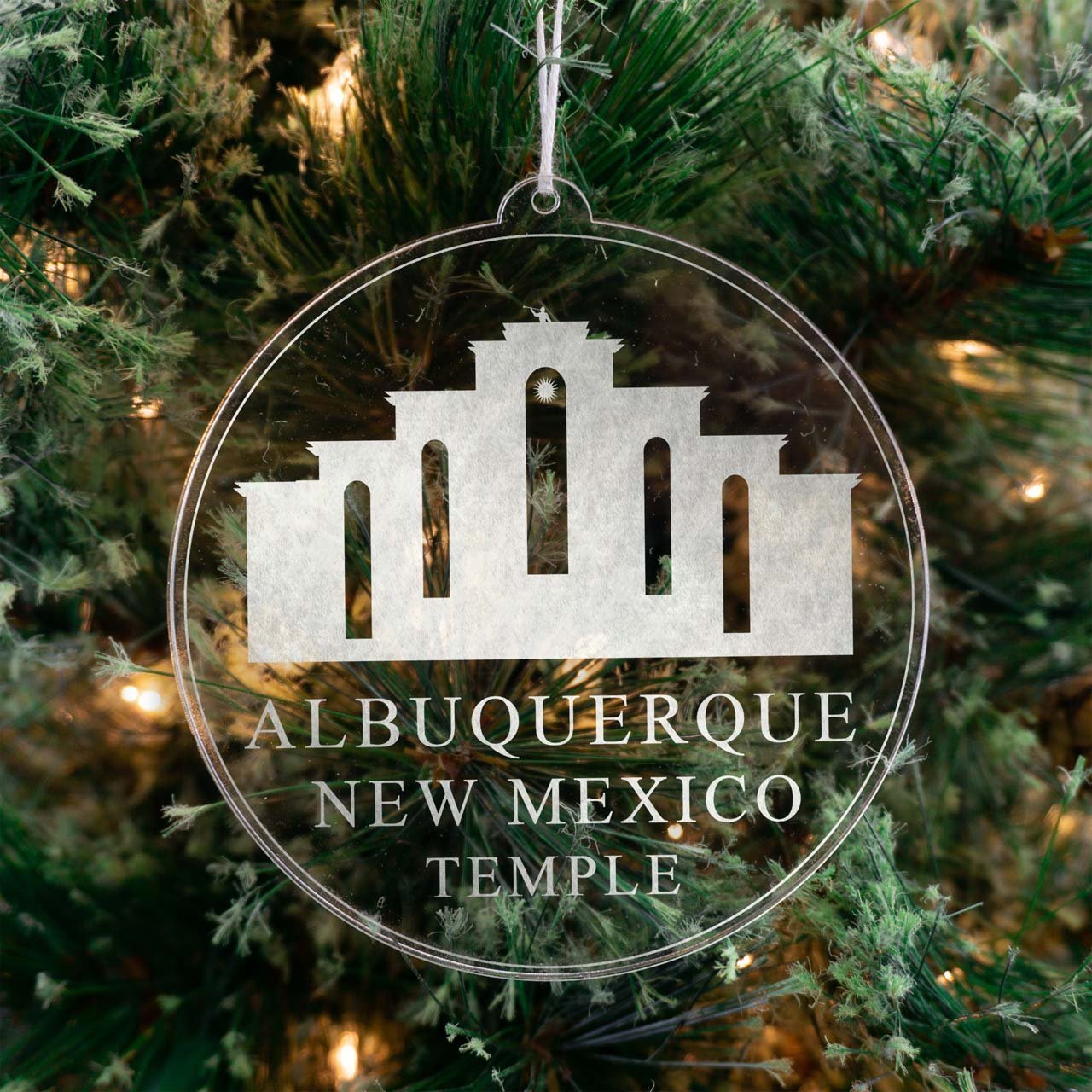 Albuquerque New Mexico Temple Christmas Ornament - Latter-Day Saint LDS Missionary Gift - Book of Mormon