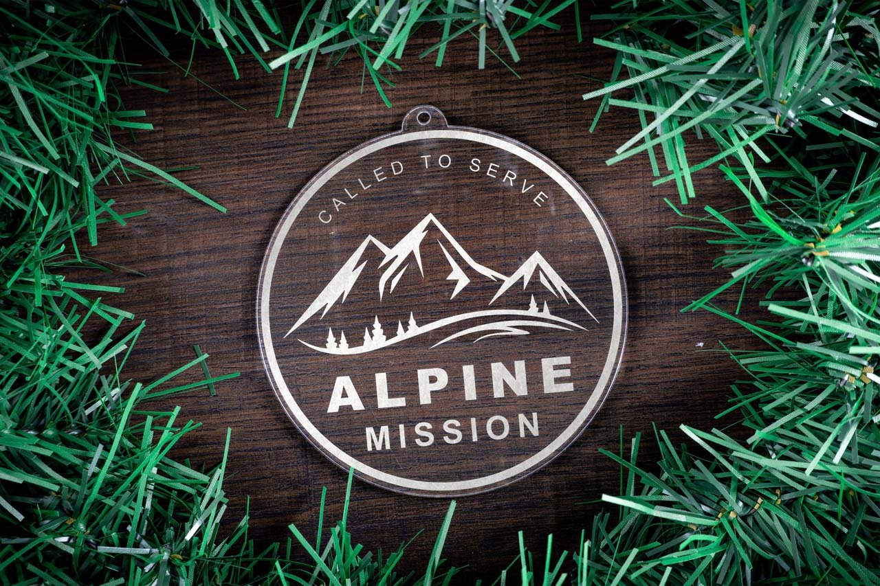 Alpine German-Speaking Mission (Munich) Christmas Ornament - Latter-Day Saint LDS Missionary Gift - Book of Mormon