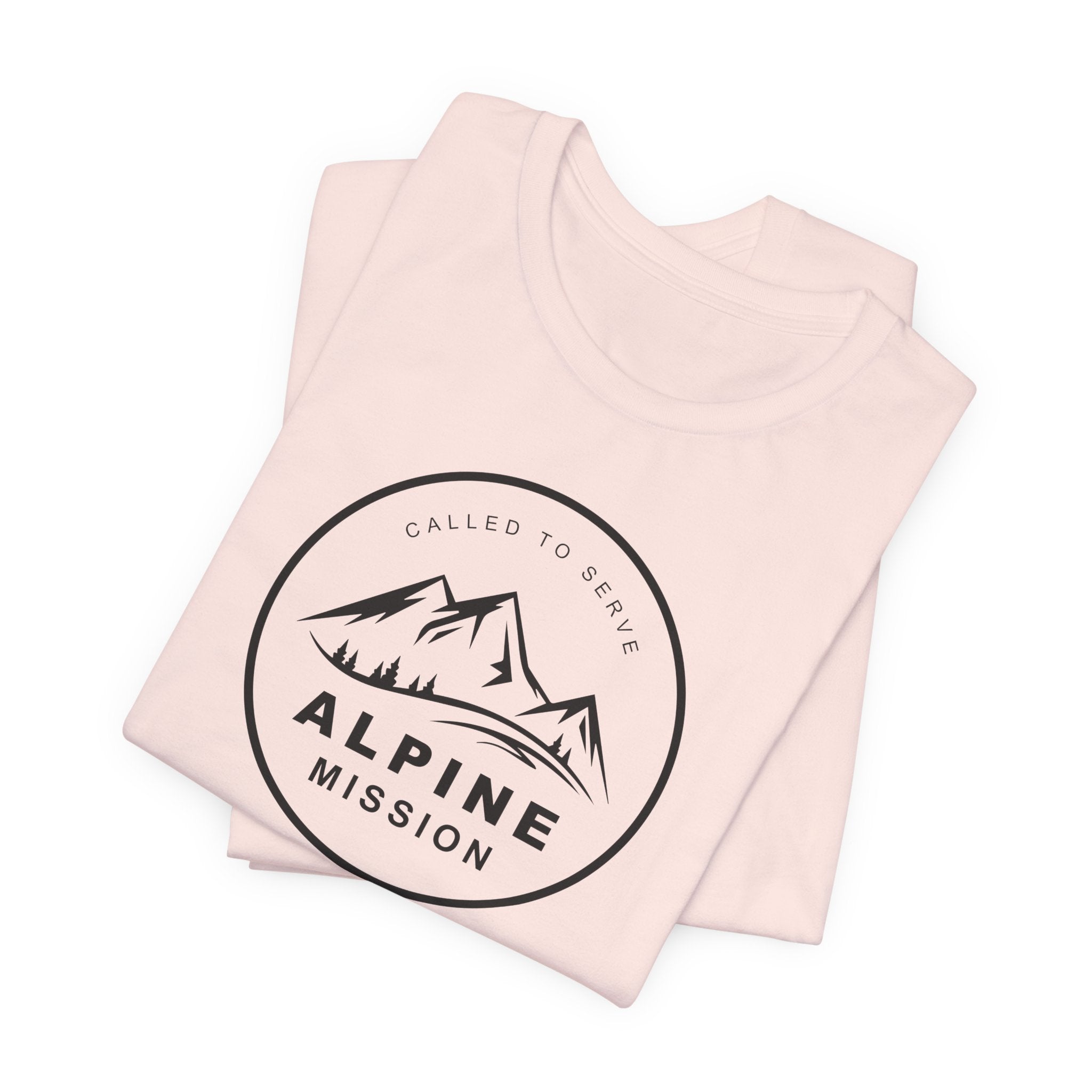 Alpine Mission Circular Monochrome Logo T-Shirt - Mission Wishlist - LDS Missionary Gift Store