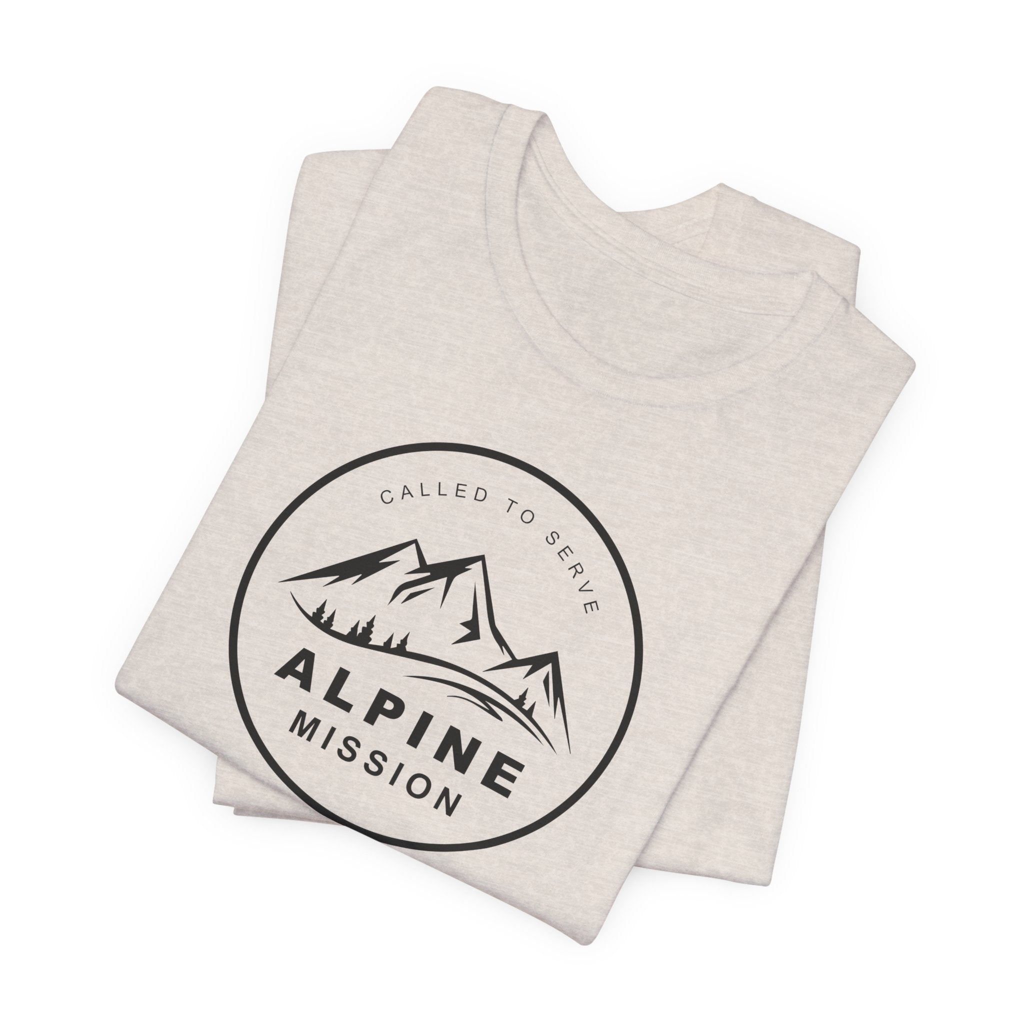 Alpine Mission Circular Monochrome Logo T-Shirt - Mission Wishlist - LDS Missionary Gift Store