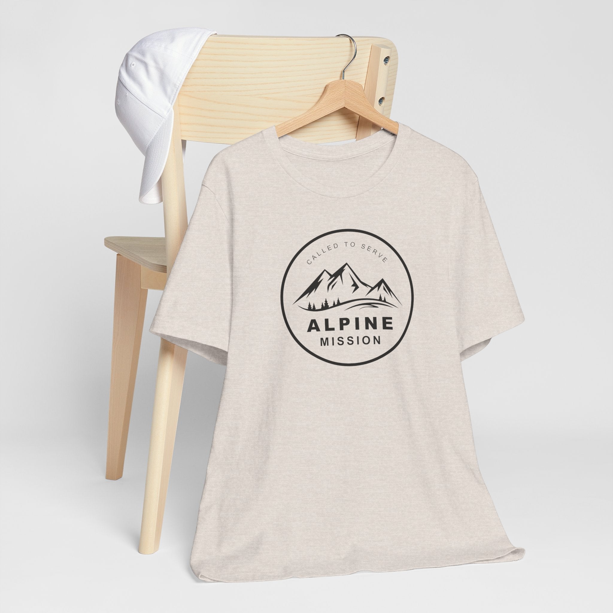 Alpine Mission Circular Monochrome Logo T-Shirt - Mission Wishlist - LDS Missionary Gift Store