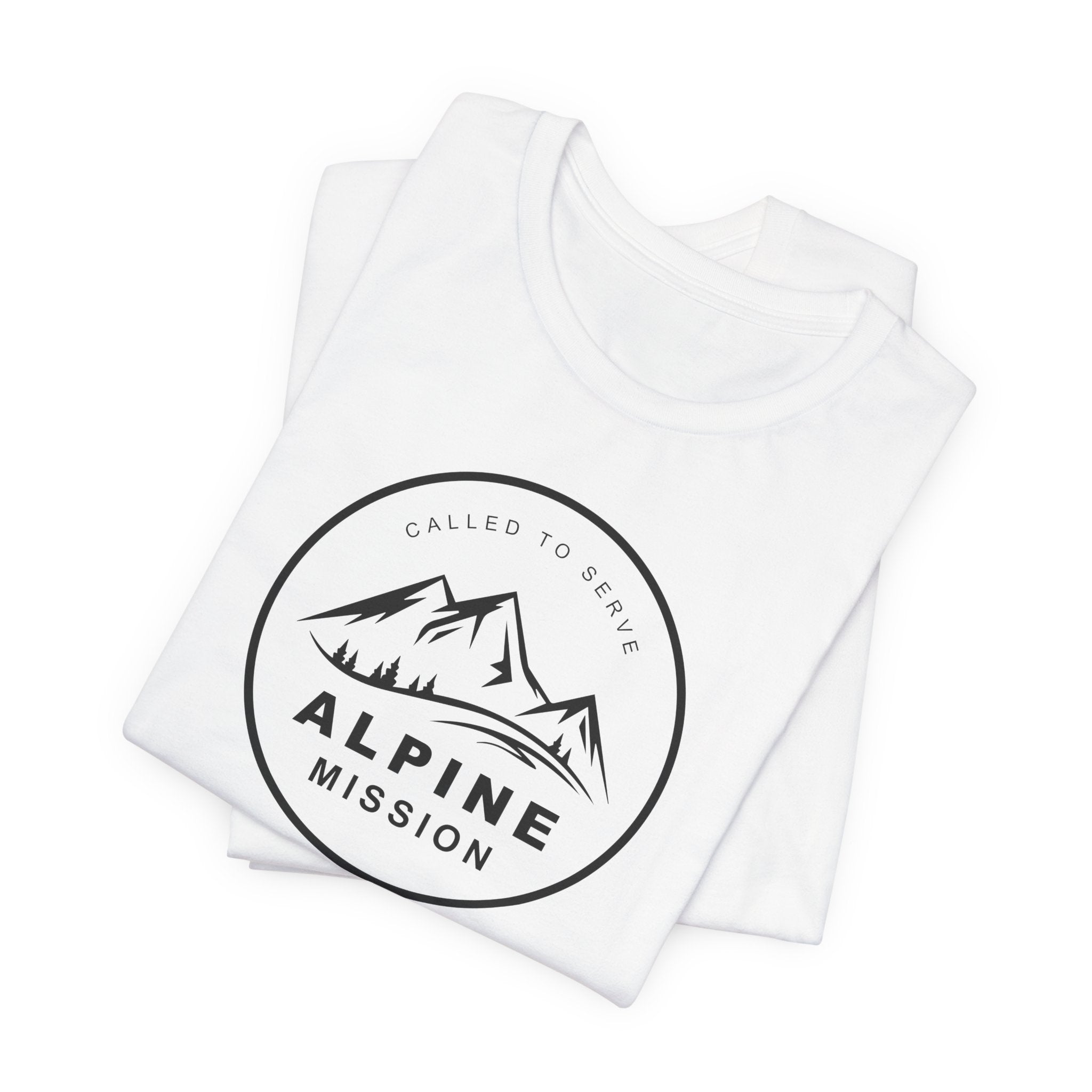 Alpine Mission Circular Monochrome Logo T-Shirt - Mission Wishlist - LDS Missionary Gift Store