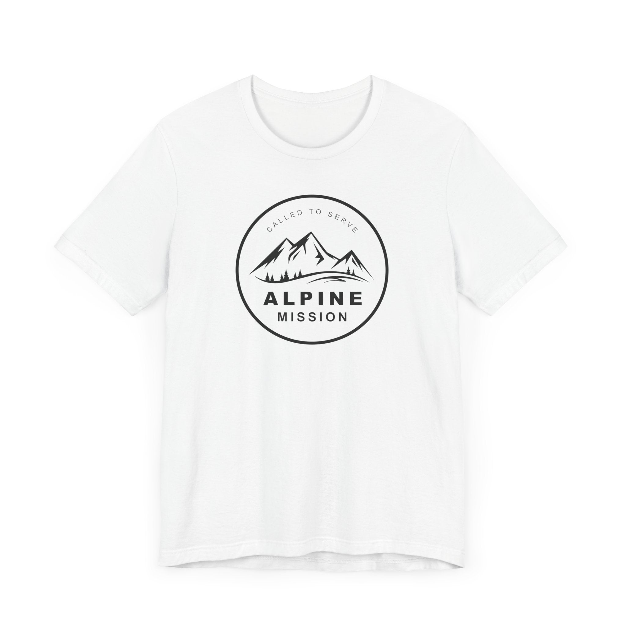 Alpine Mission Circular Monochrome Logo T-Shirt - Mission Wishlist - LDS Missionary Gift Store