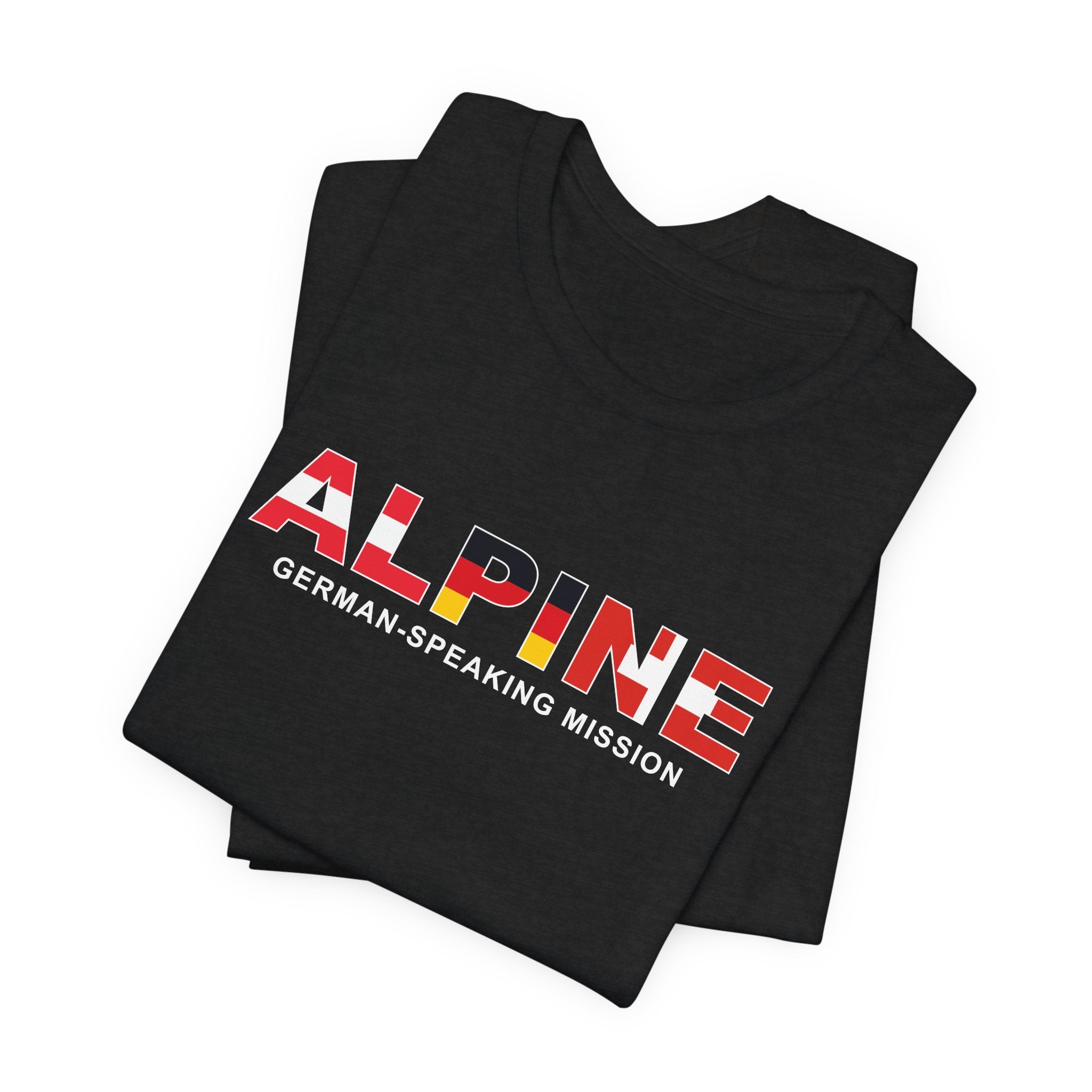 Alpine Mission Flag Title T-shirt - Mission Wishlist - LDS Missionary Gift Store