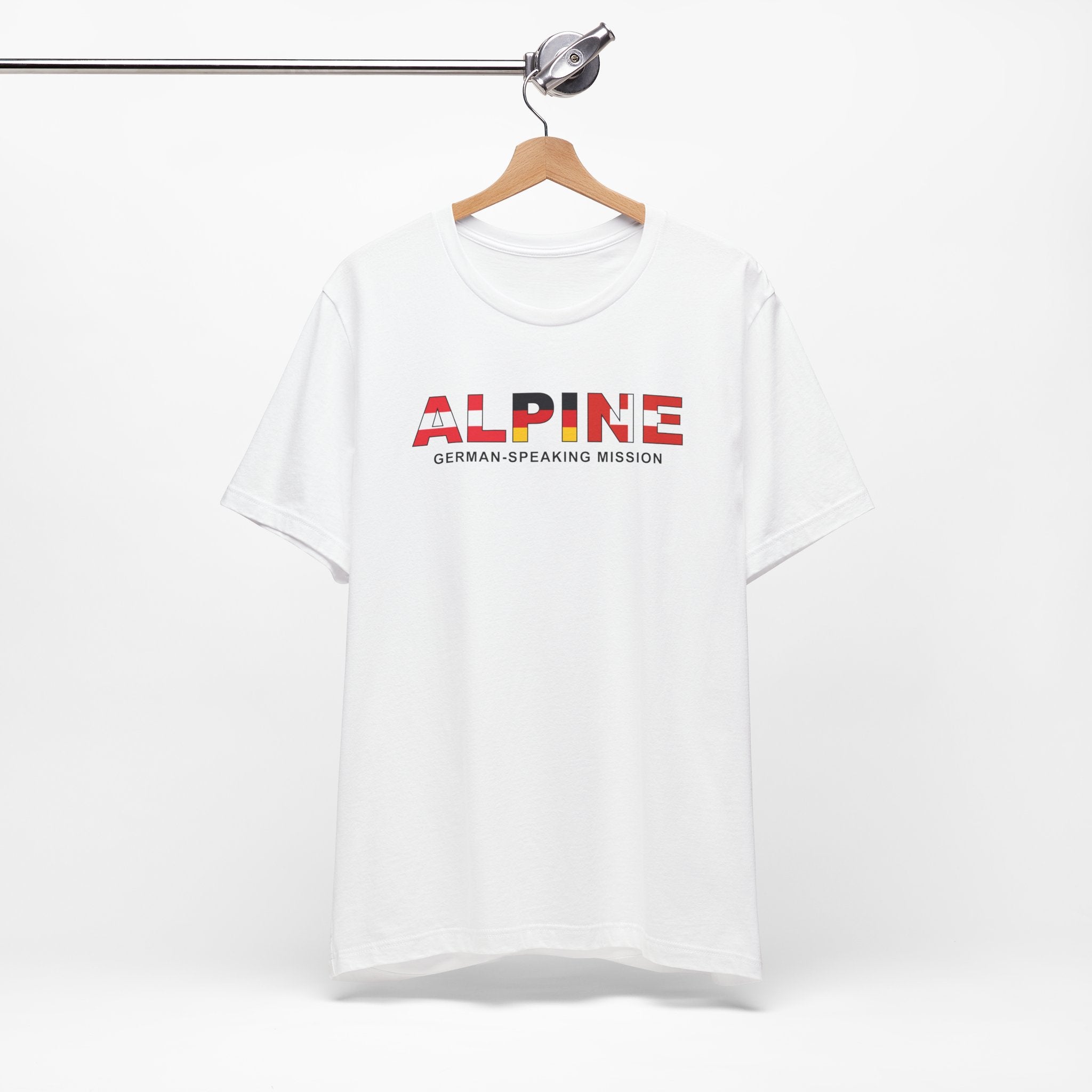Alpine Mission Flag Title T-shirt - Mission Wishlist - LDS Missionary Gift Store