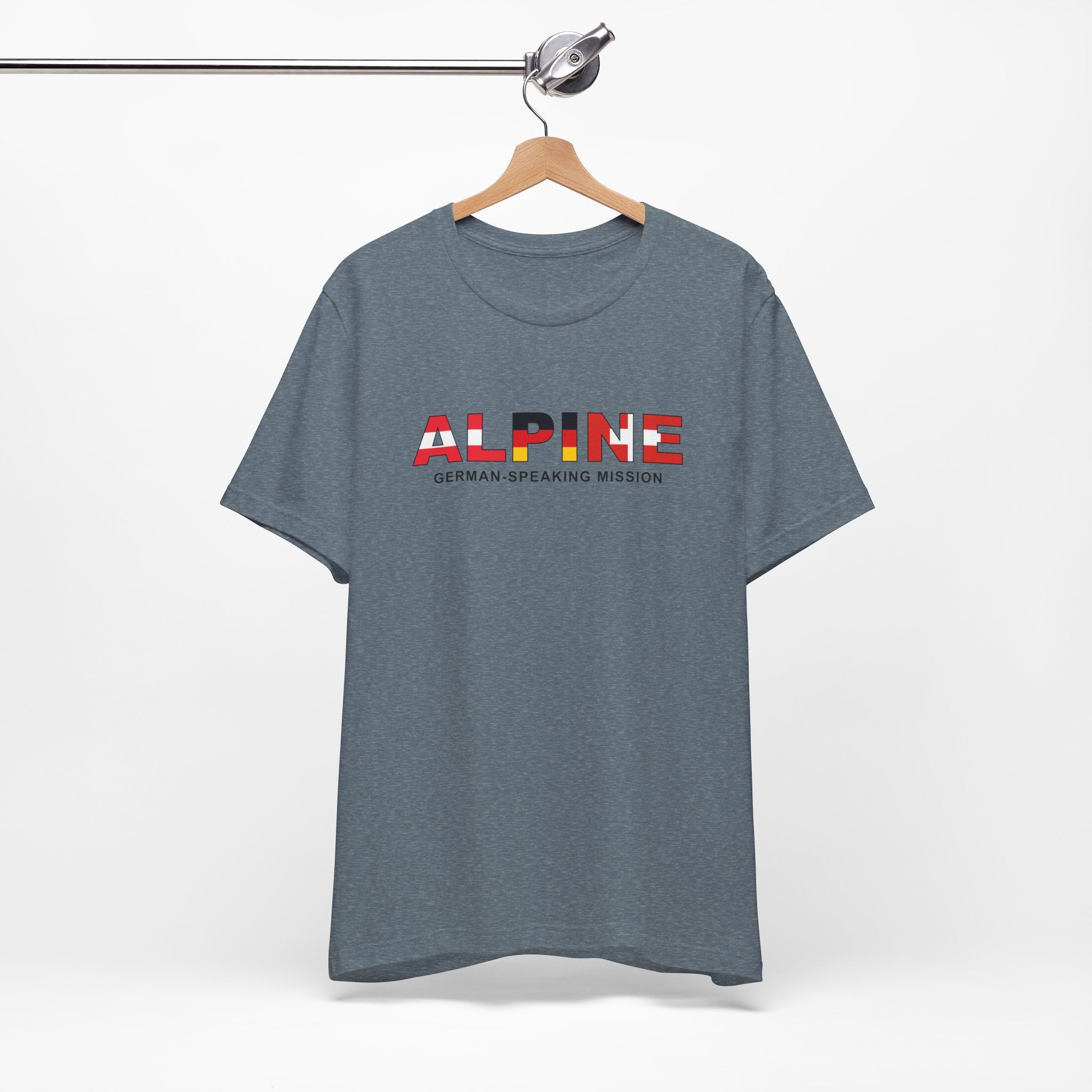 Alpine Mission Flag Title T-shirt - Mission Wishlist - LDS Missionary Gift Store