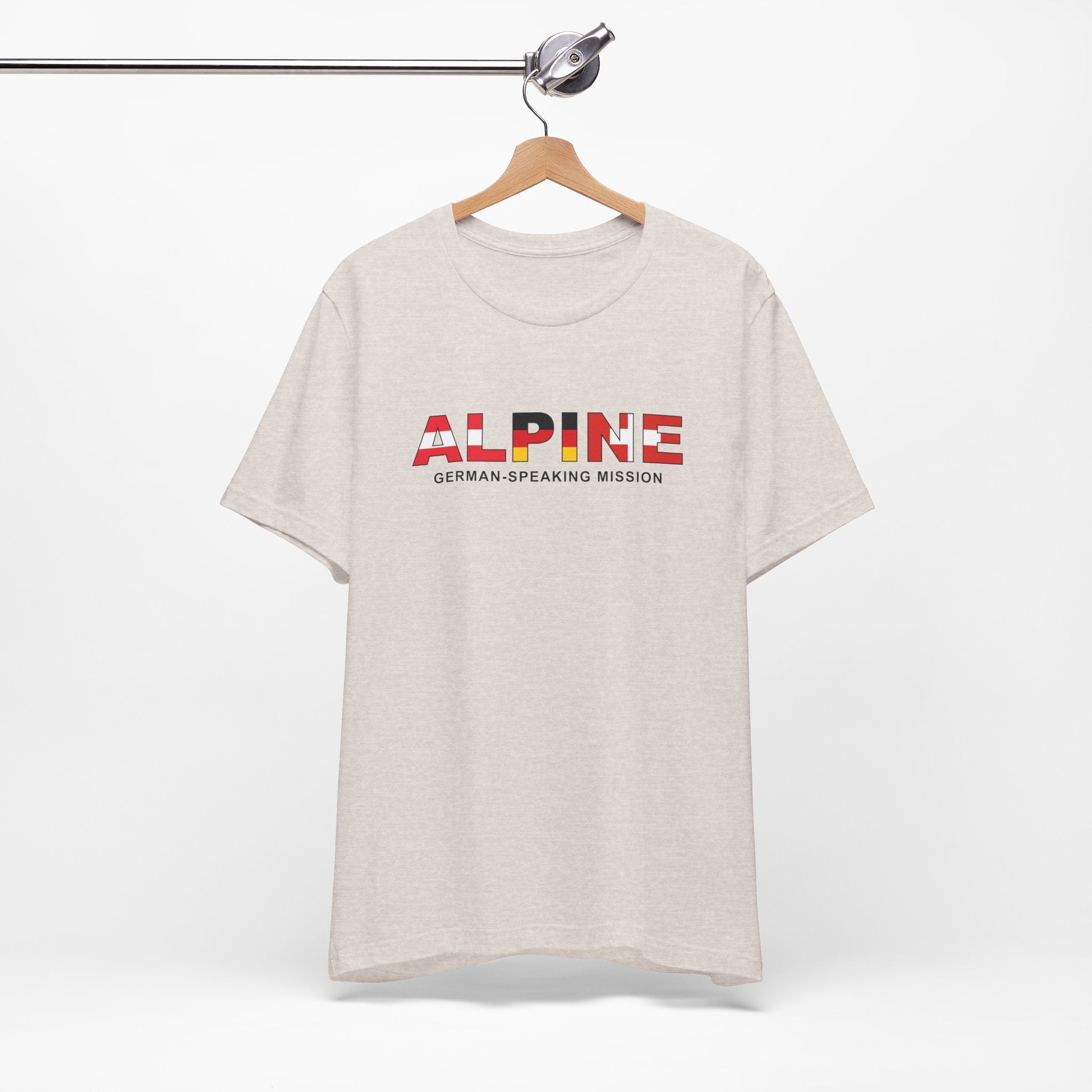 Alpine Mission Flag Title T-shirt - Mission Wishlist - LDS Missionary Gift Store