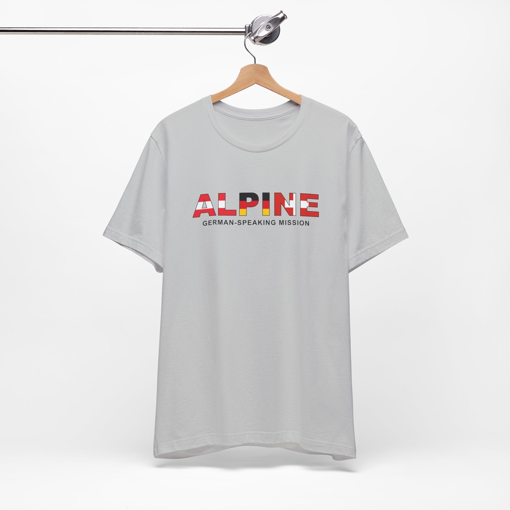 Alpine Mission Flag Title T-shirt - Mission Wishlist - LDS Missionary Gift Store