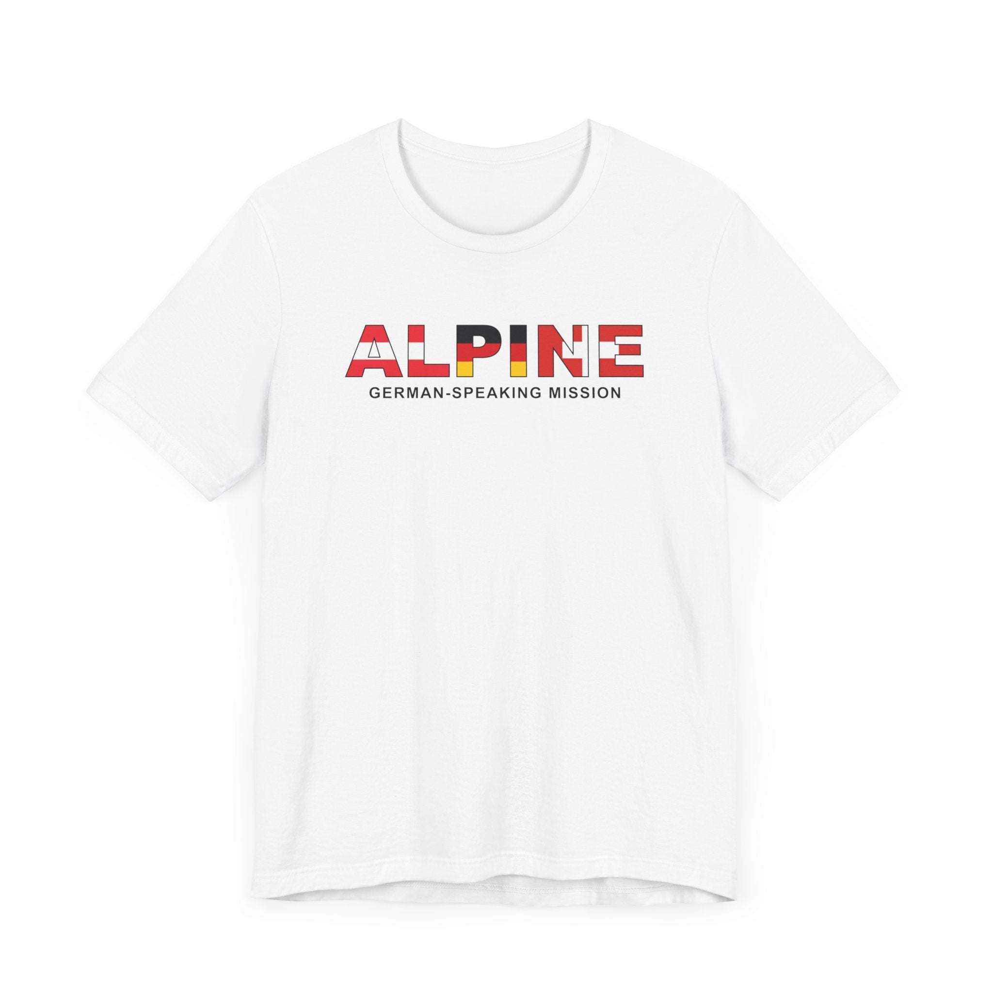 Alpine Mission Flag Title T-shirt - Mission Wishlist - LDS Missionary Gift Store