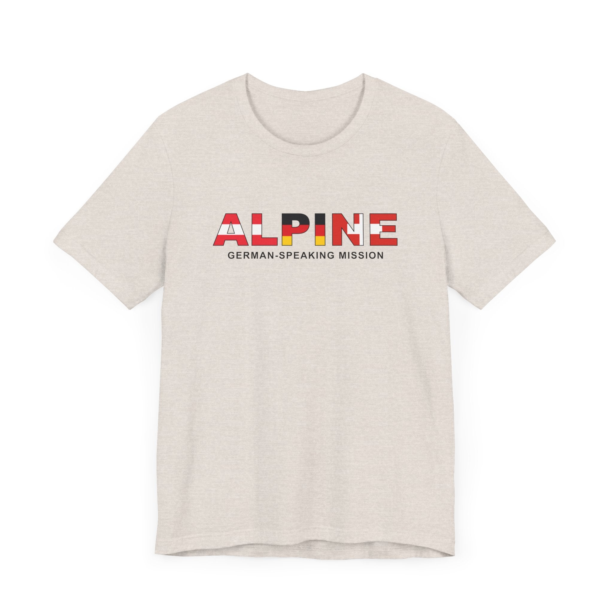 Alpine Mission Flag Title T-shirt - Mission Wishlist - LDS Missionary Gift Store