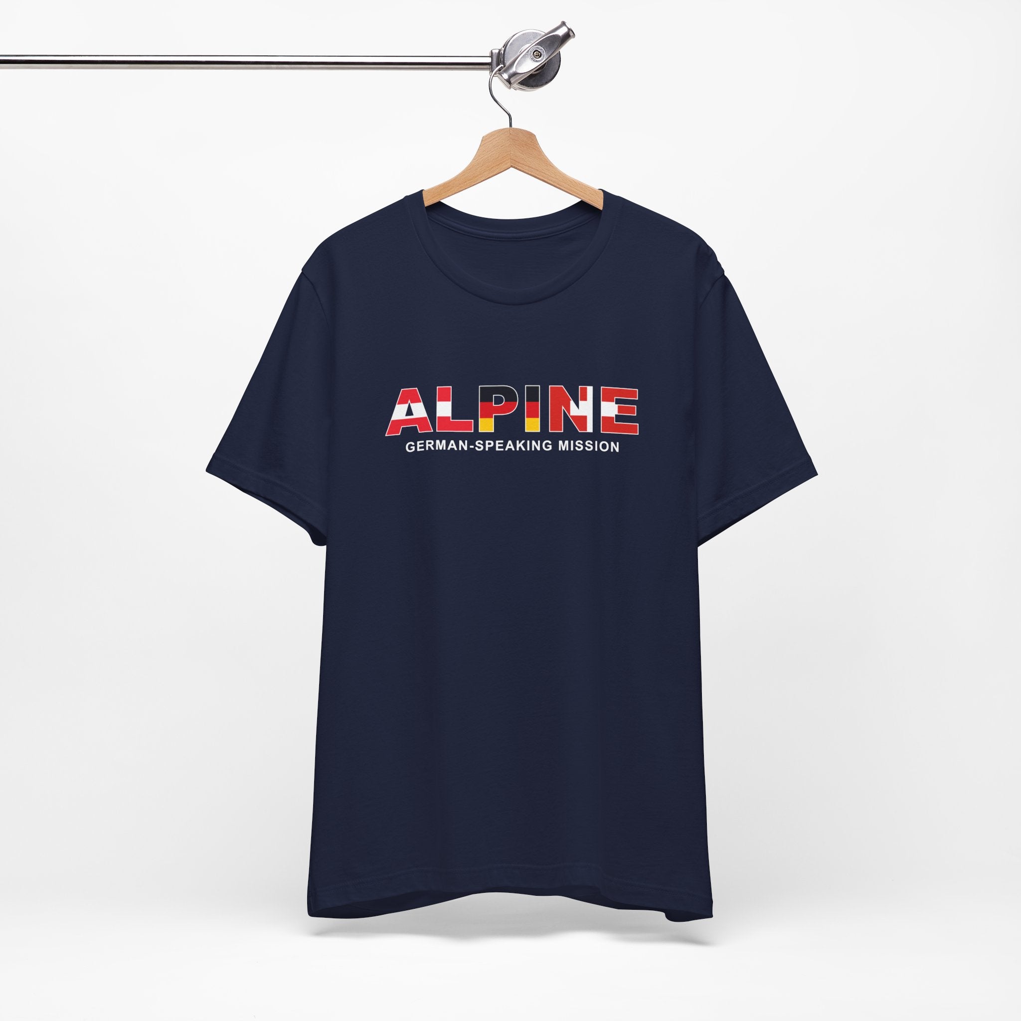 Alpine Mission Flag Title T-shirt - Mission Wishlist - LDS Missionary Gift Store