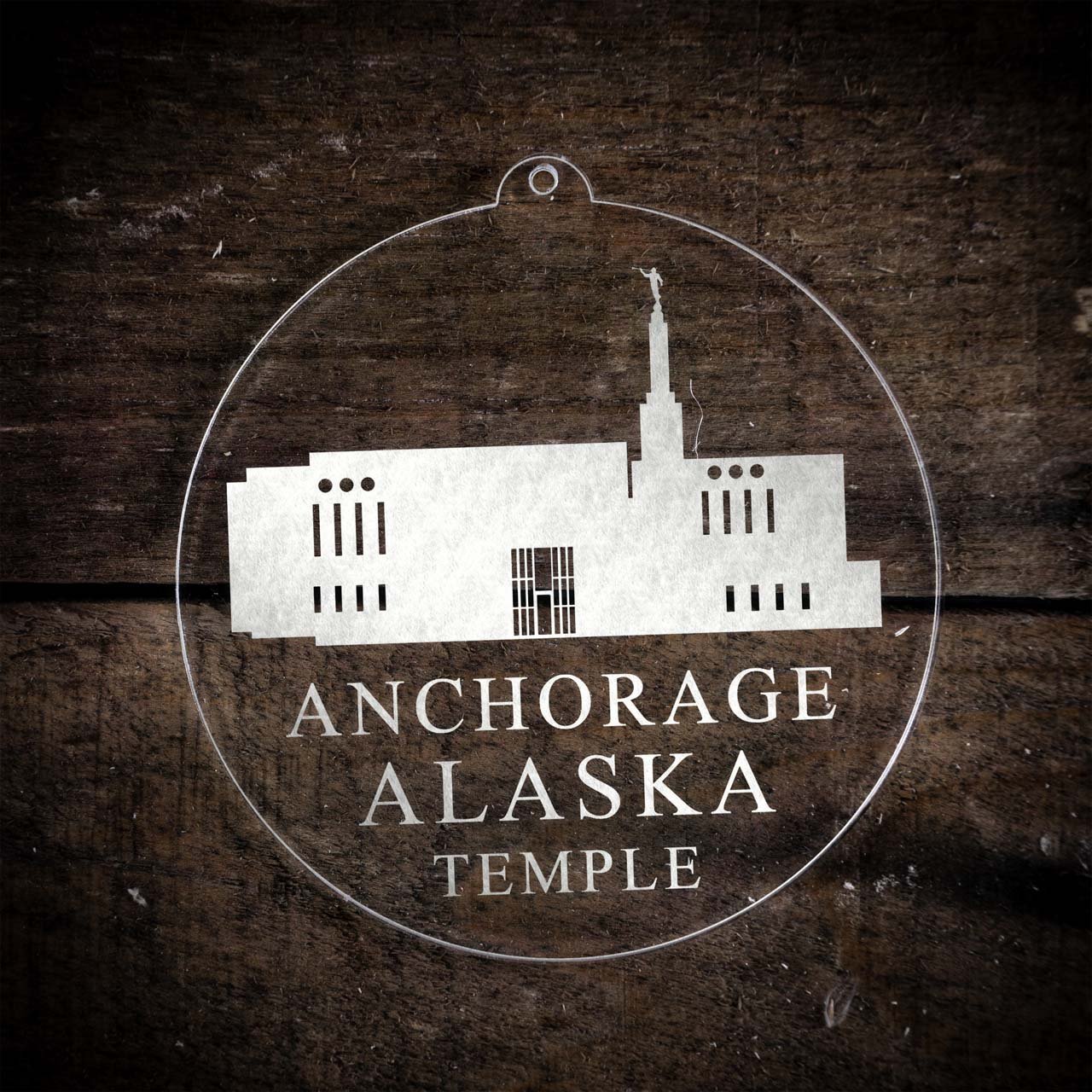 Anchorage Alaska Temple Christmas Ornament - Latter-Day Saint LDS Missionary Gift - Book of Mormon