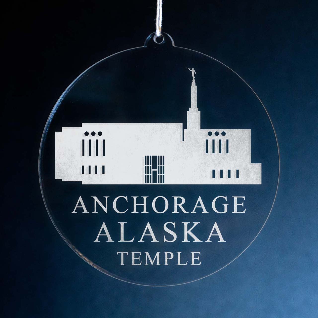 Anchorage Alaska Temple Christmas Ornament - Latter-Day Saint LDS Missionary Gift - Book of Mormon