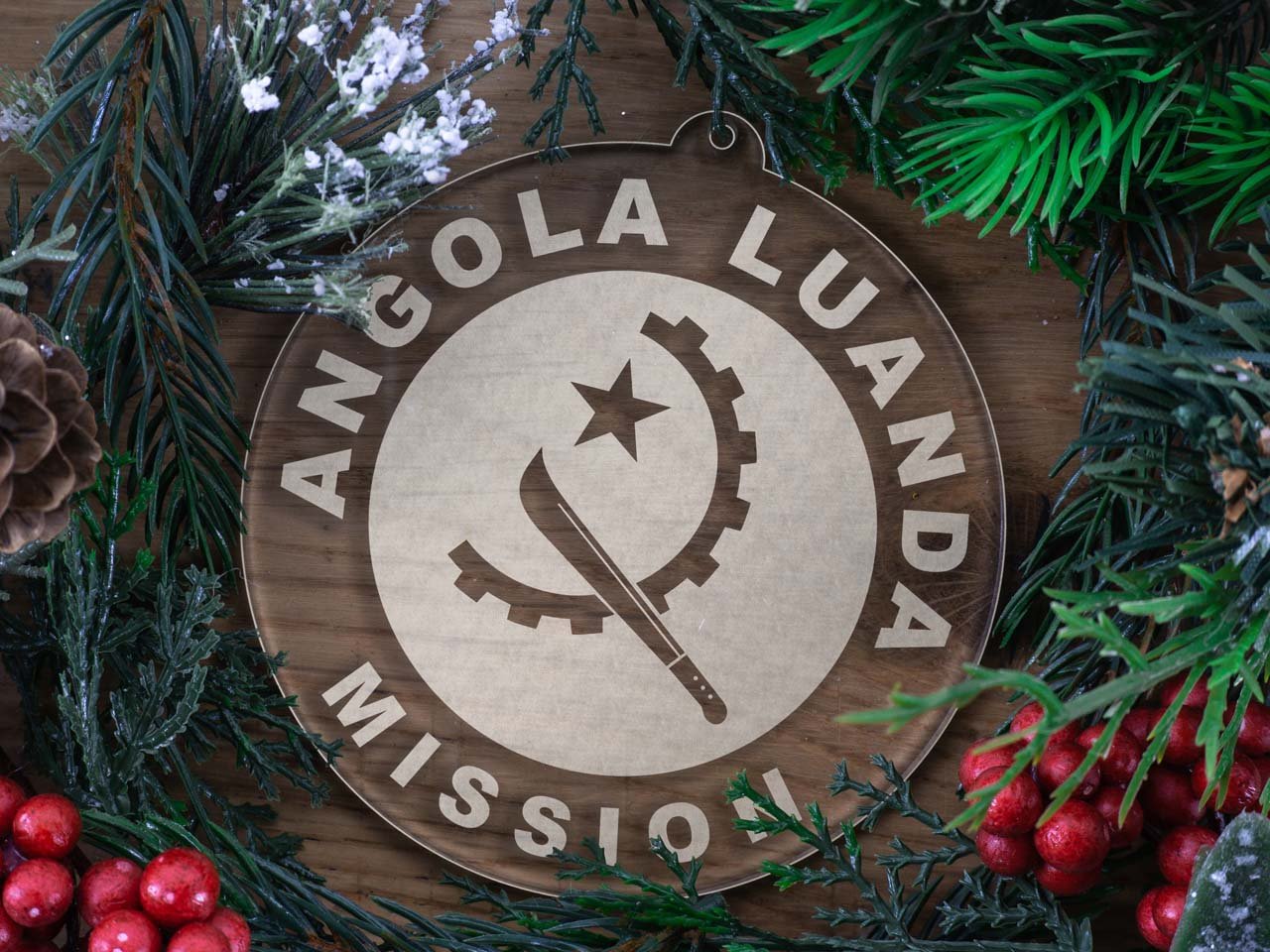 Angola Luanda Mission Christmas Ornament - Latter-Day Saint LDS Missionary Gift - Book of Mormon