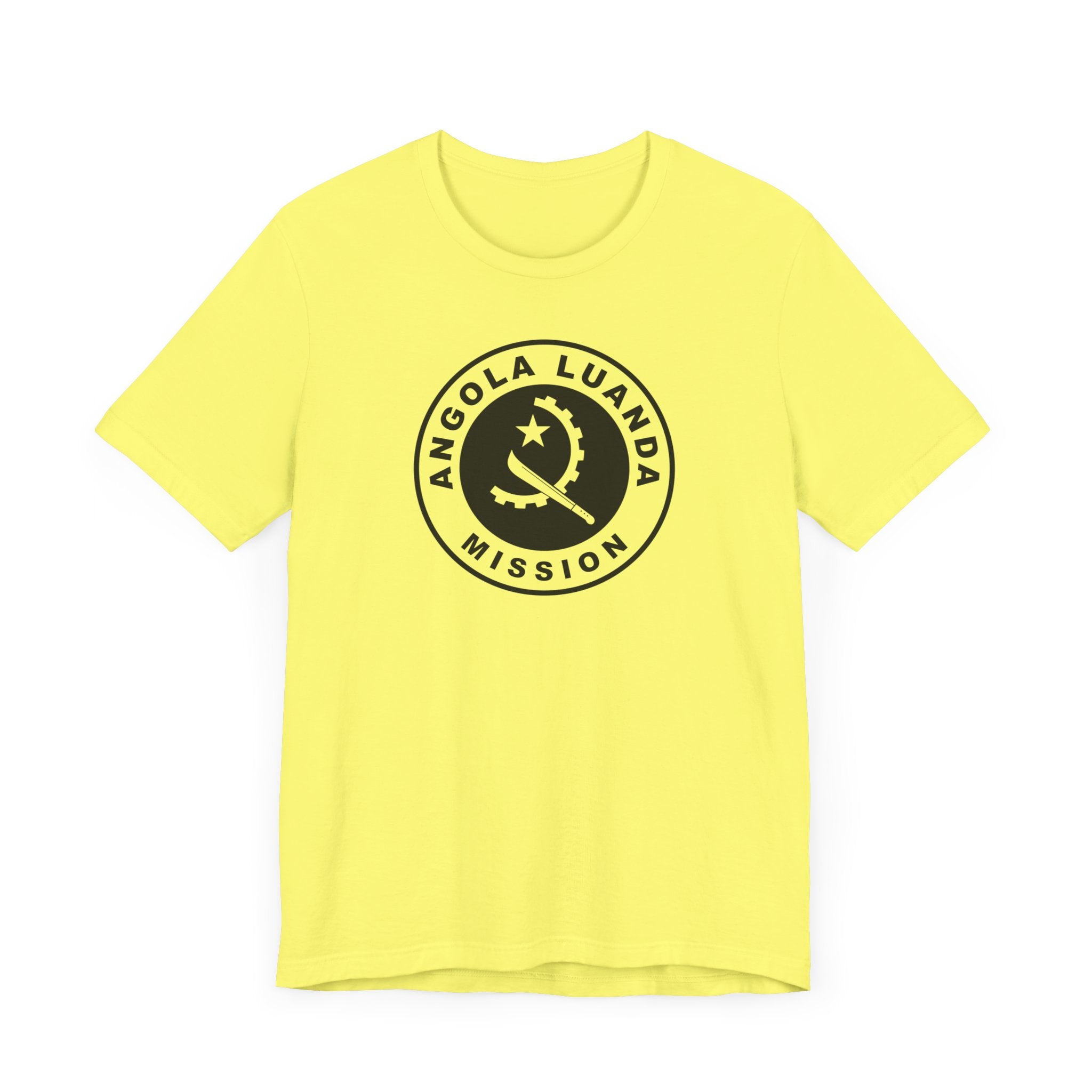 Angola Luanda Mission Circular Monochrome Logo T-Shirt - Mission Wishlist - LDS Missionary Gift Store