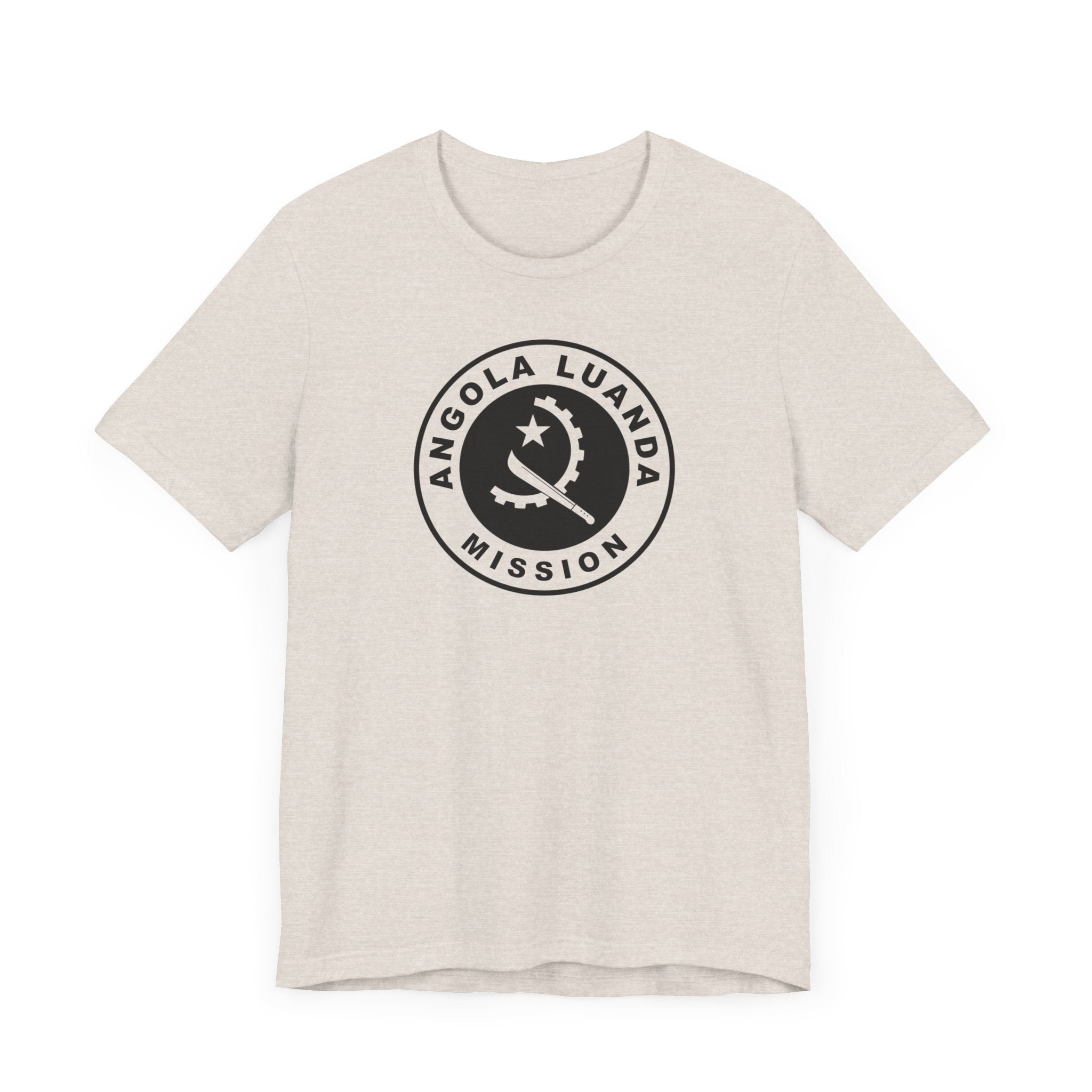 Angola Luanda Mission Circular Monochrome Logo T-Shirt - Mission Wishlist - LDS Missionary Gift Store