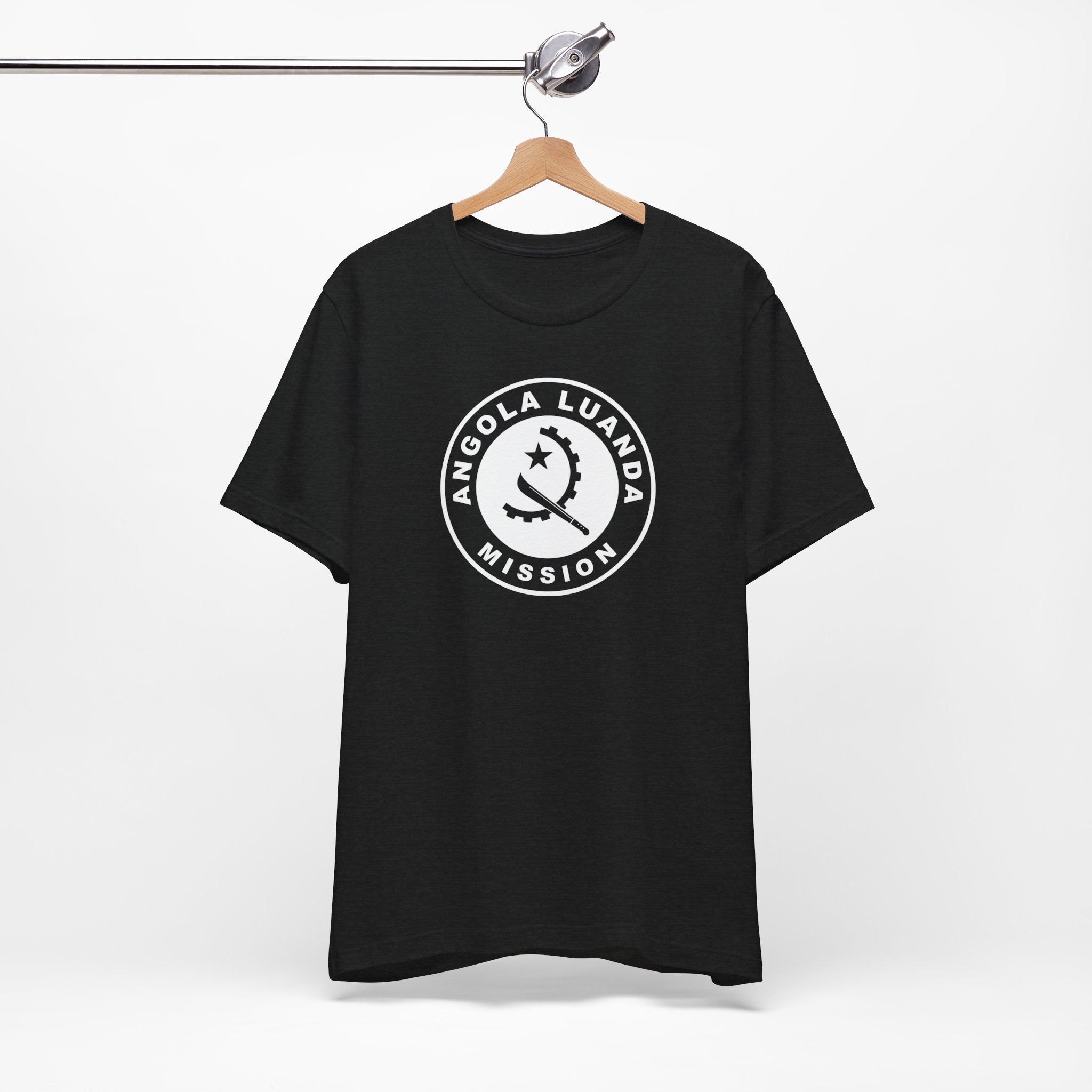 Angola Luanda Mission Circular Monochrome Logo T-Shirt - Mission Wishlist - LDS Missionary Gift Store