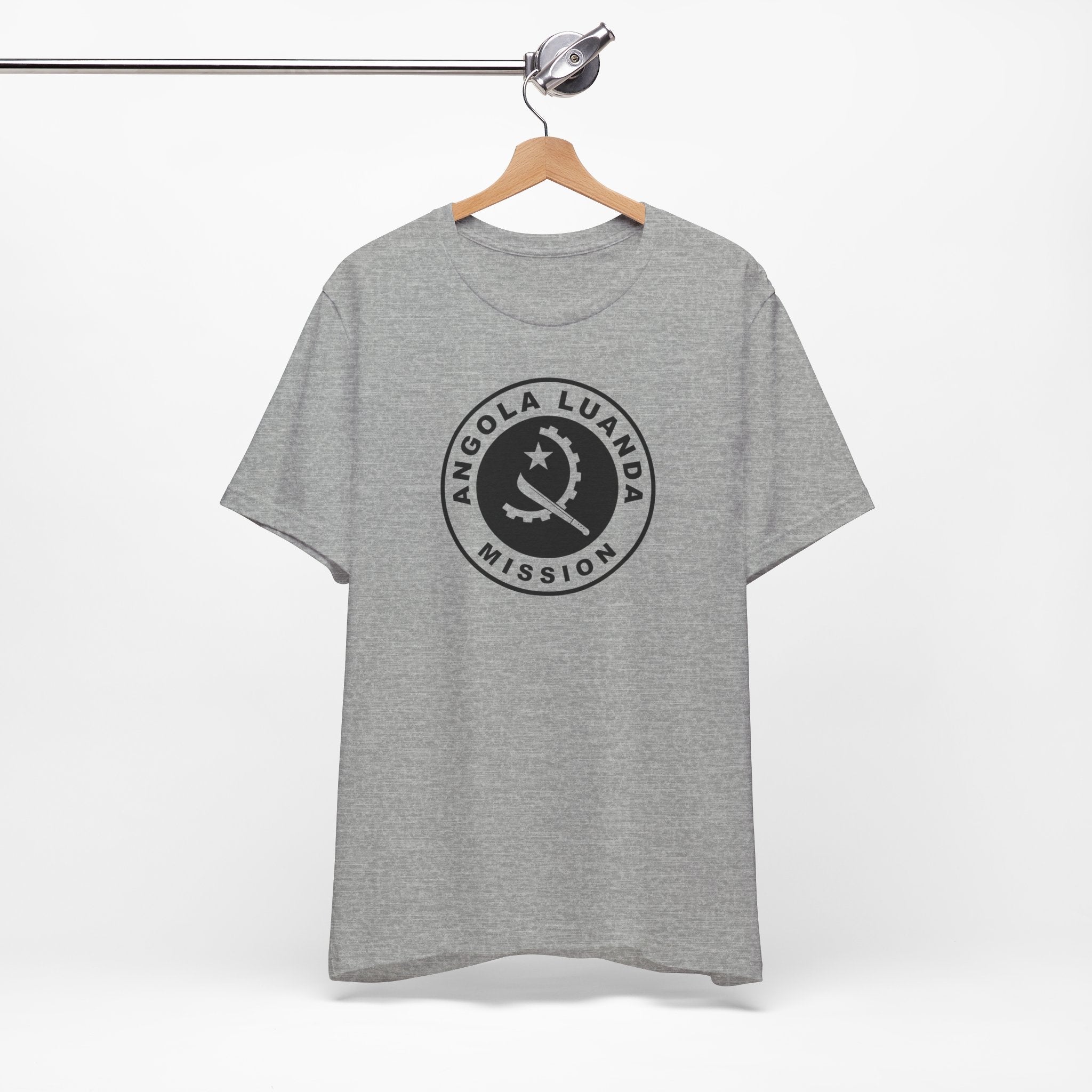Angola Luanda Mission Circular Monochrome Logo T-Shirt - Mission Wishlist - LDS Missionary Gift Store