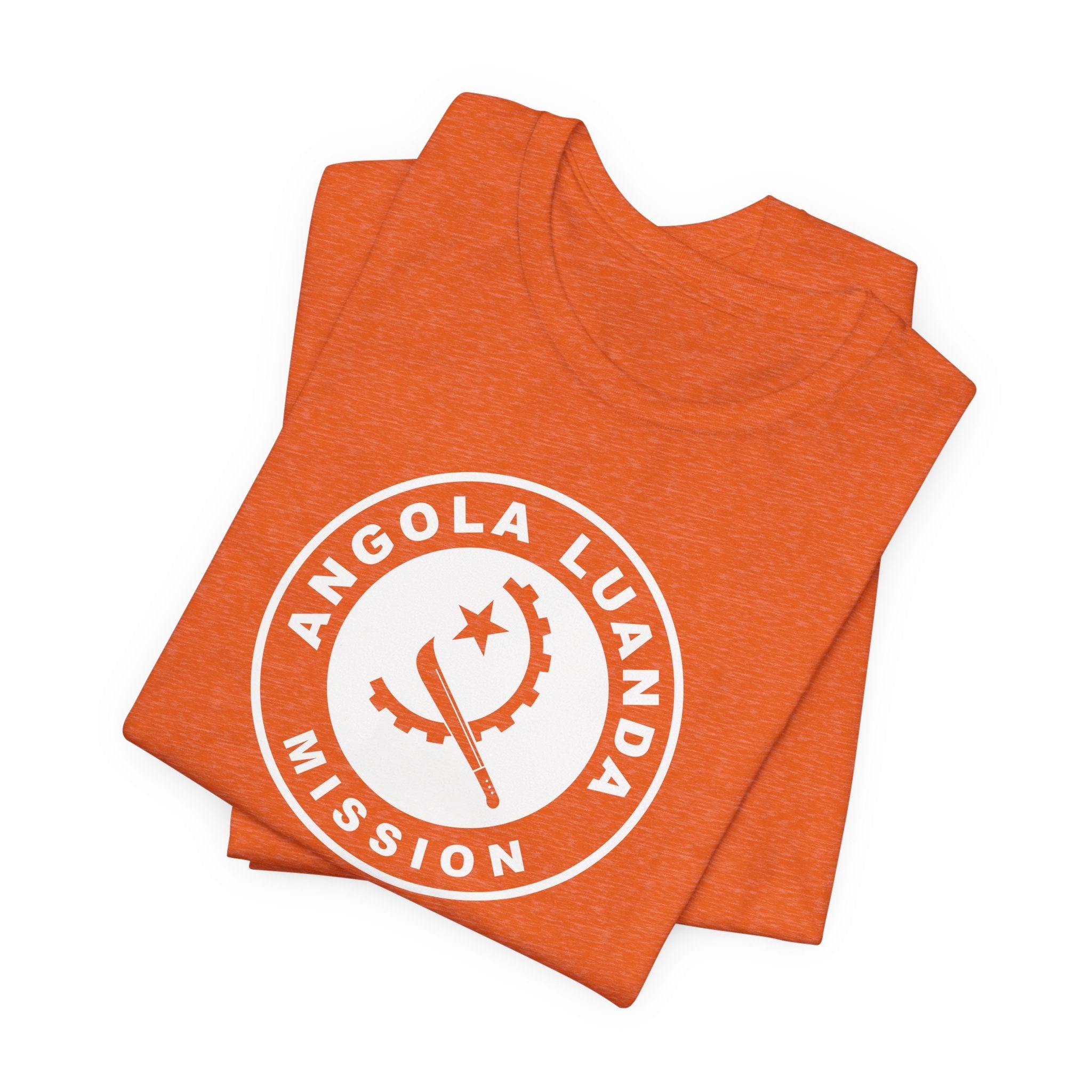 Angola Luanda Mission Circular Monochrome Logo T-Shirt - Mission Wishlist - LDS Missionary Gift Store
