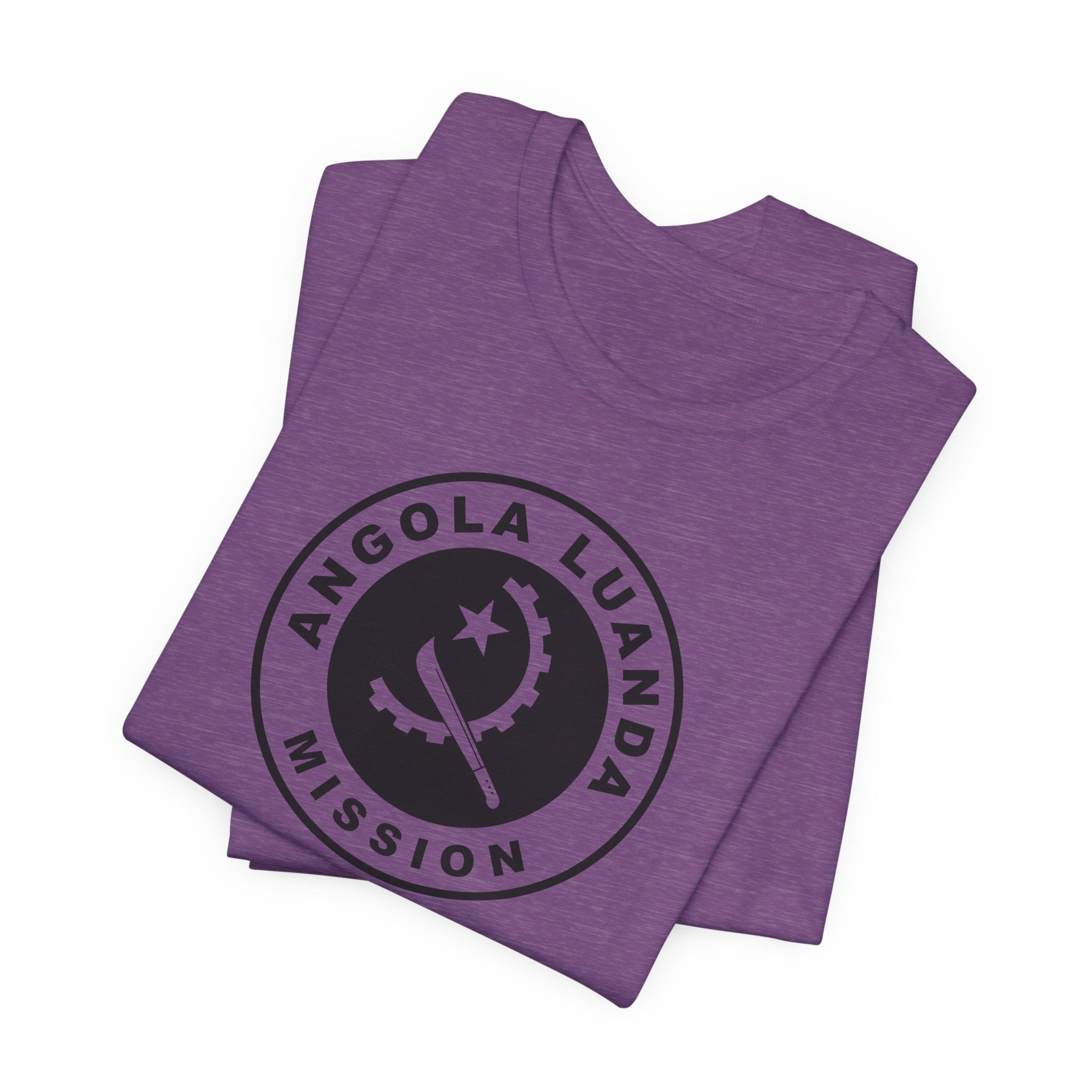 Angola Luanda Mission Circular Monochrome Logo T-Shirt - Mission Wishlist - LDS Missionary Gift Store
