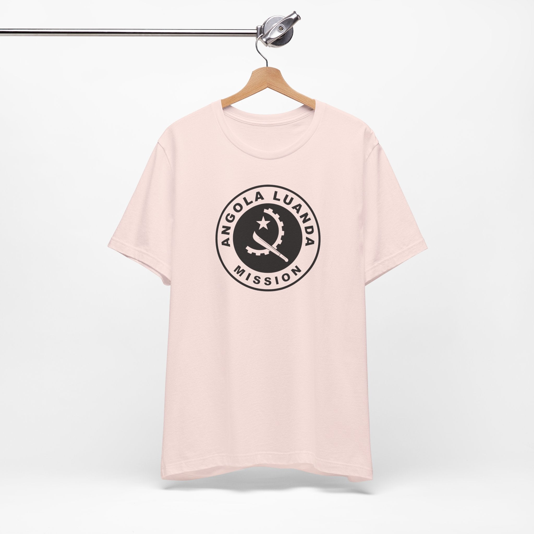 Angola Luanda Mission Circular Monochrome Logo T-Shirt - Mission Wishlist - LDS Missionary Gift Store