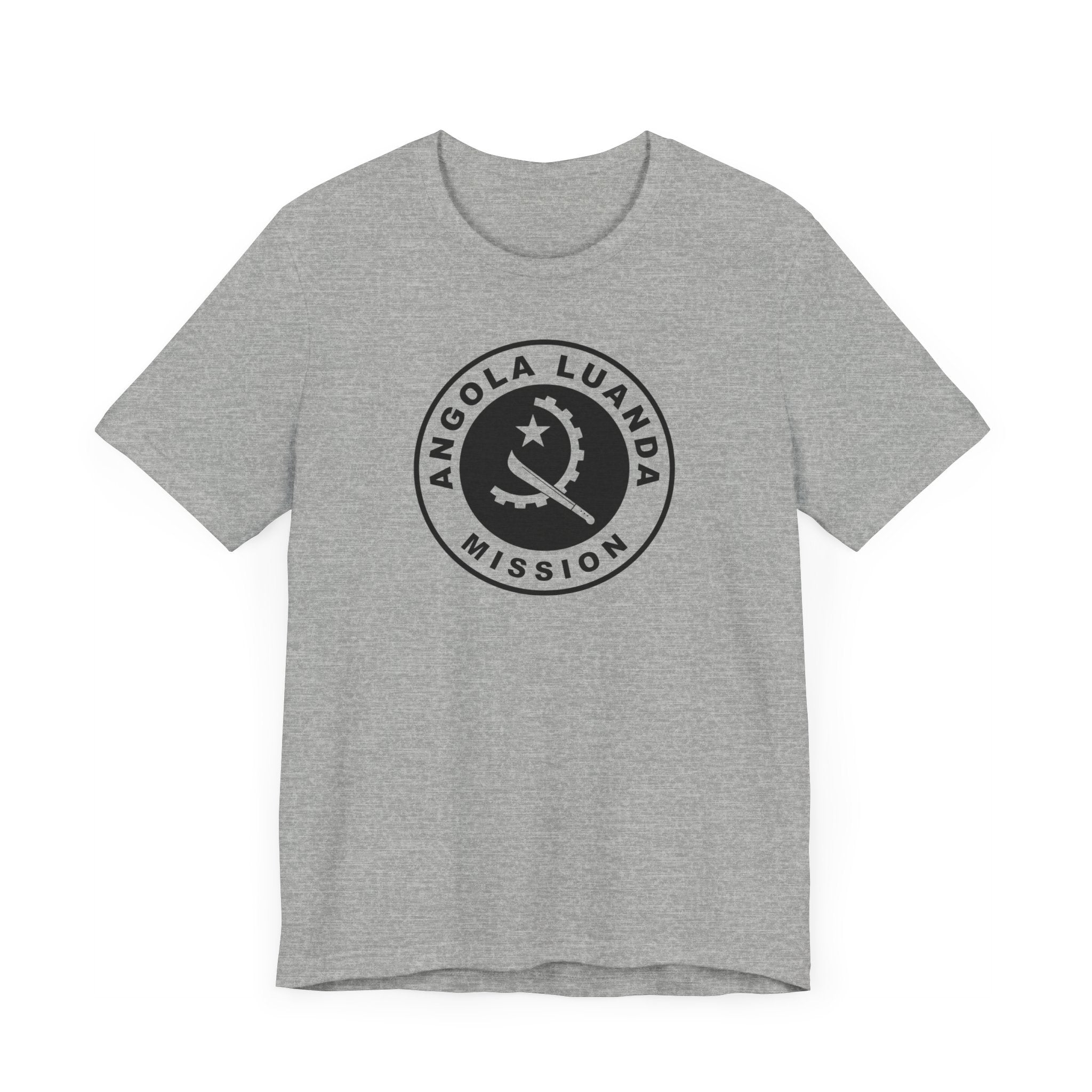 Angola Luanda Mission Circular Monochrome Logo T-Shirt - Mission Wishlist - LDS Missionary Gift Store