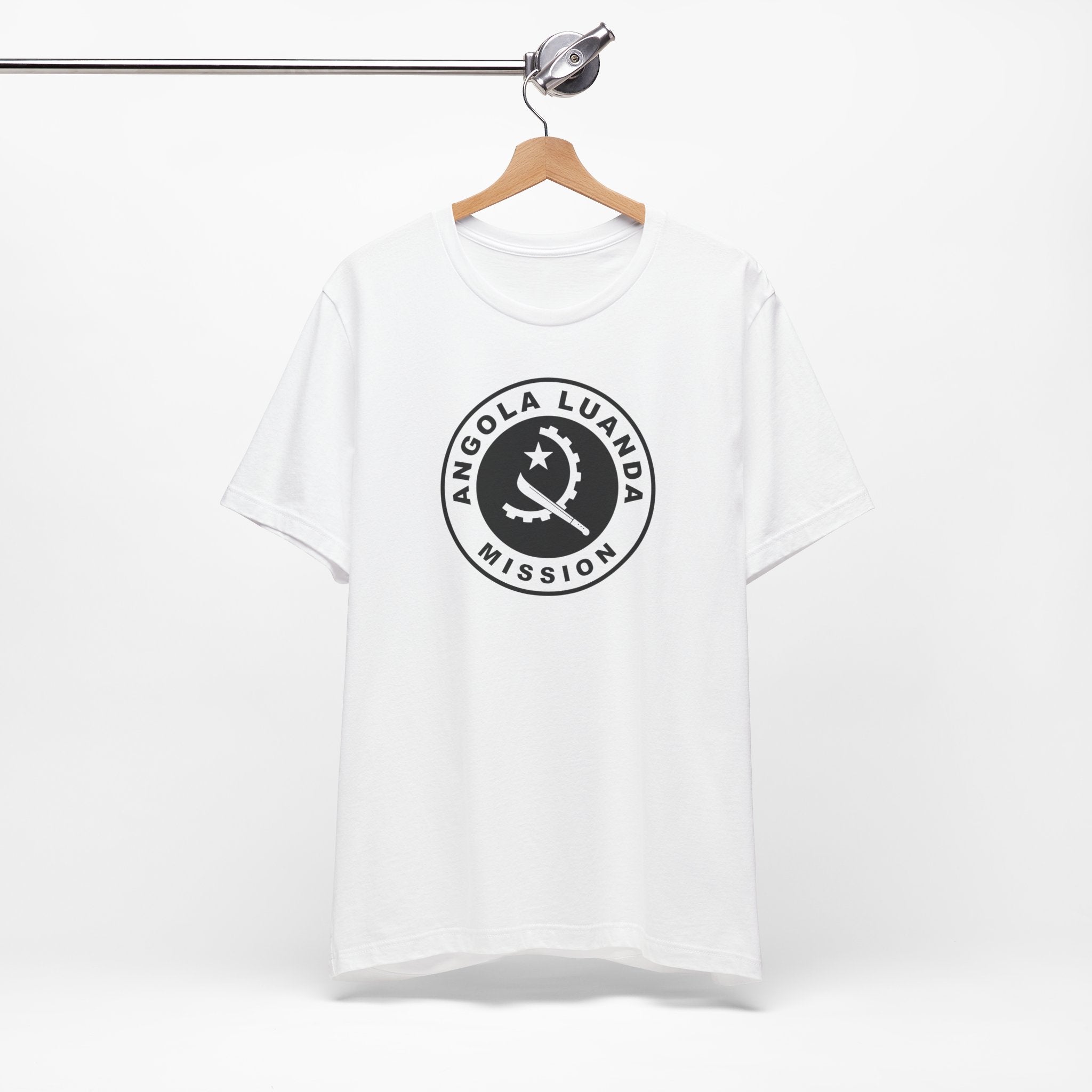 Angola Luanda Mission Circular Monochrome Logo T-Shirt - Mission Wishlist - LDS Missionary Gift Store