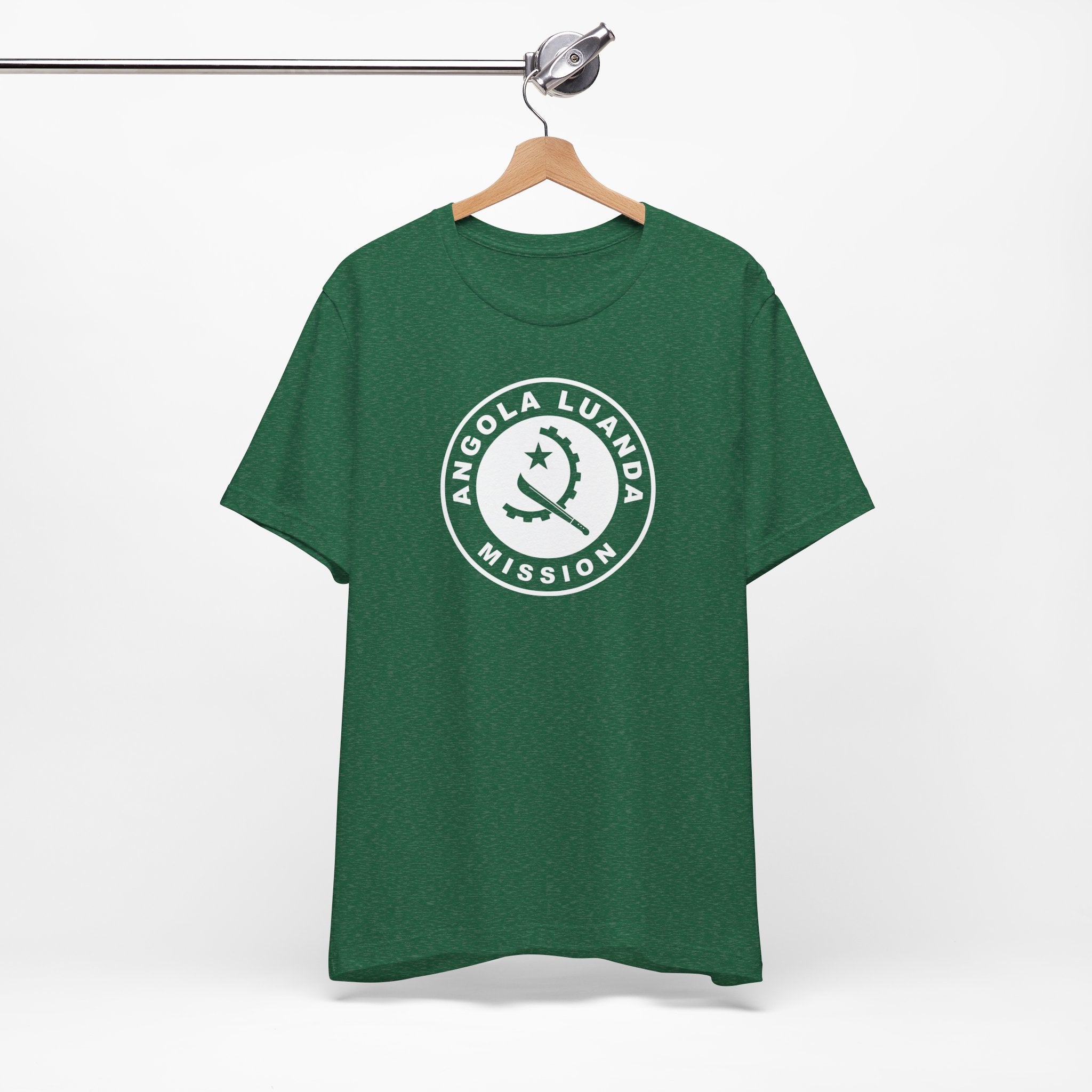 Angola Luanda Mission Circular Monochrome Logo T-Shirt - Mission Wishlist - LDS Missionary Gift Store