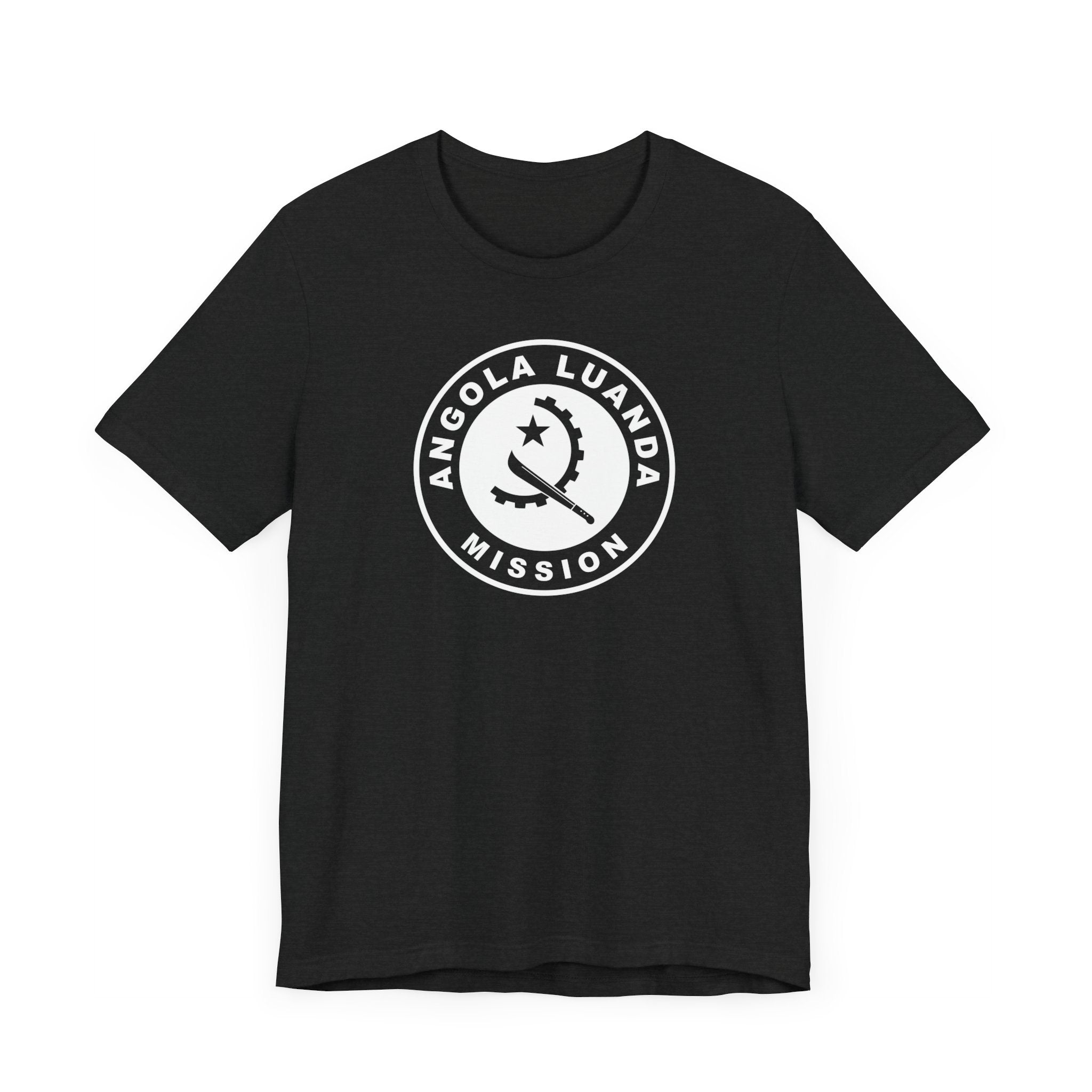 Angola Luanda Mission Circular Monochrome Logo T-Shirt - Mission Wishlist - LDS Missionary Gift Store