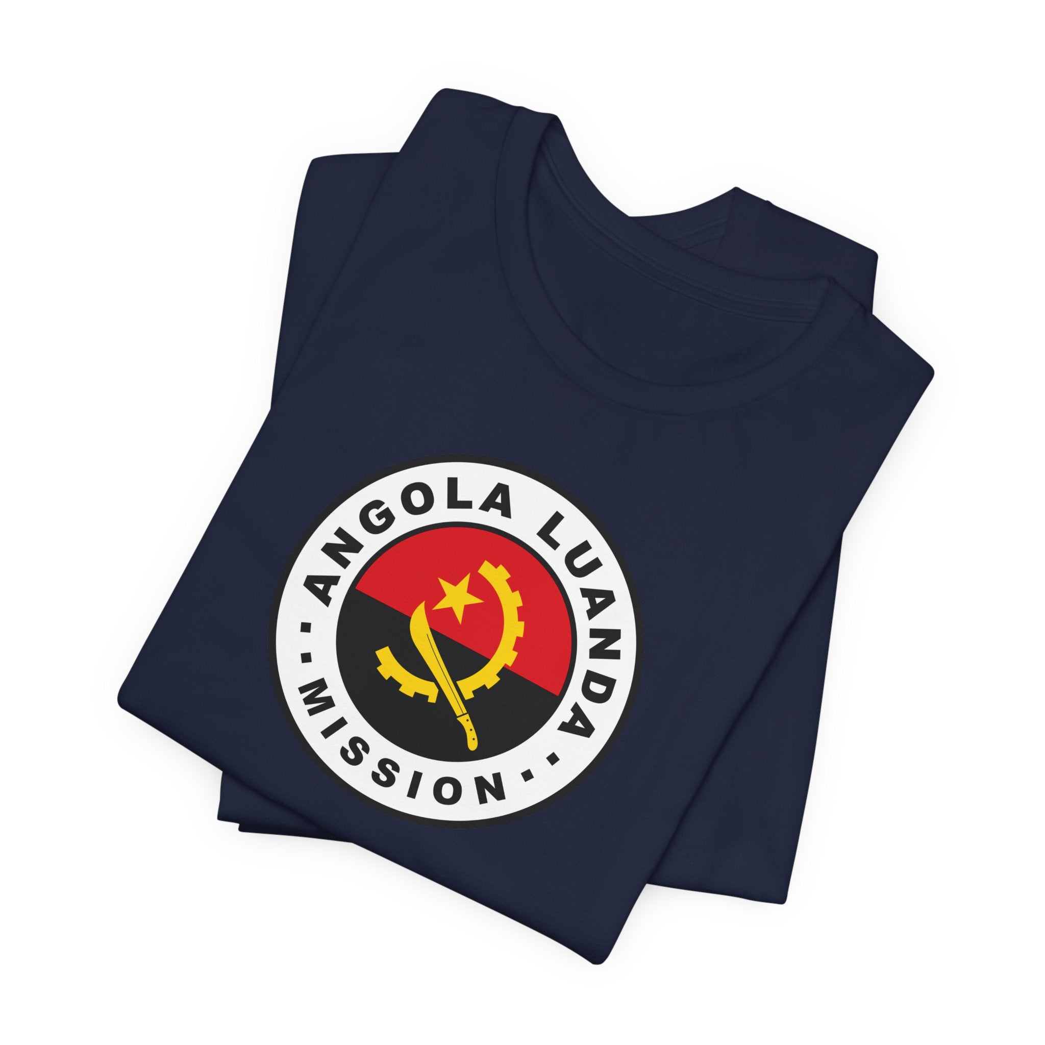 Angola Luanda Mission Flag Logo (White Border) T-shirt - Mission Wishlist - LDS Missionary Gift Store