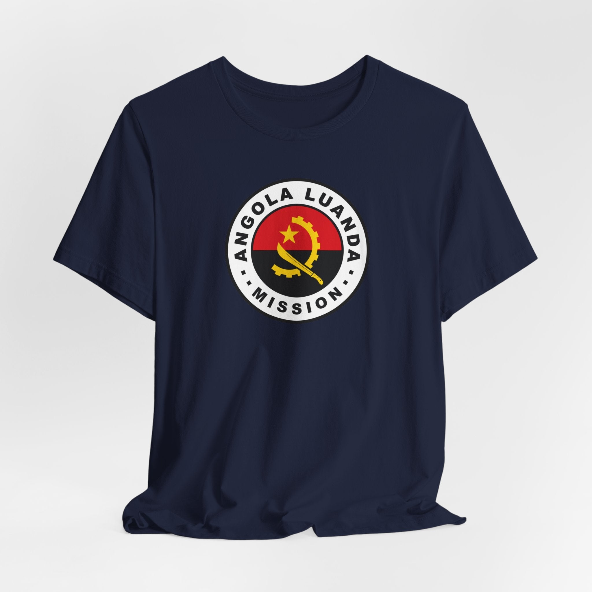Angola Luanda Mission Flag Logo (White Border) T-shirt - Mission Wishlist - LDS Missionary Gift Store