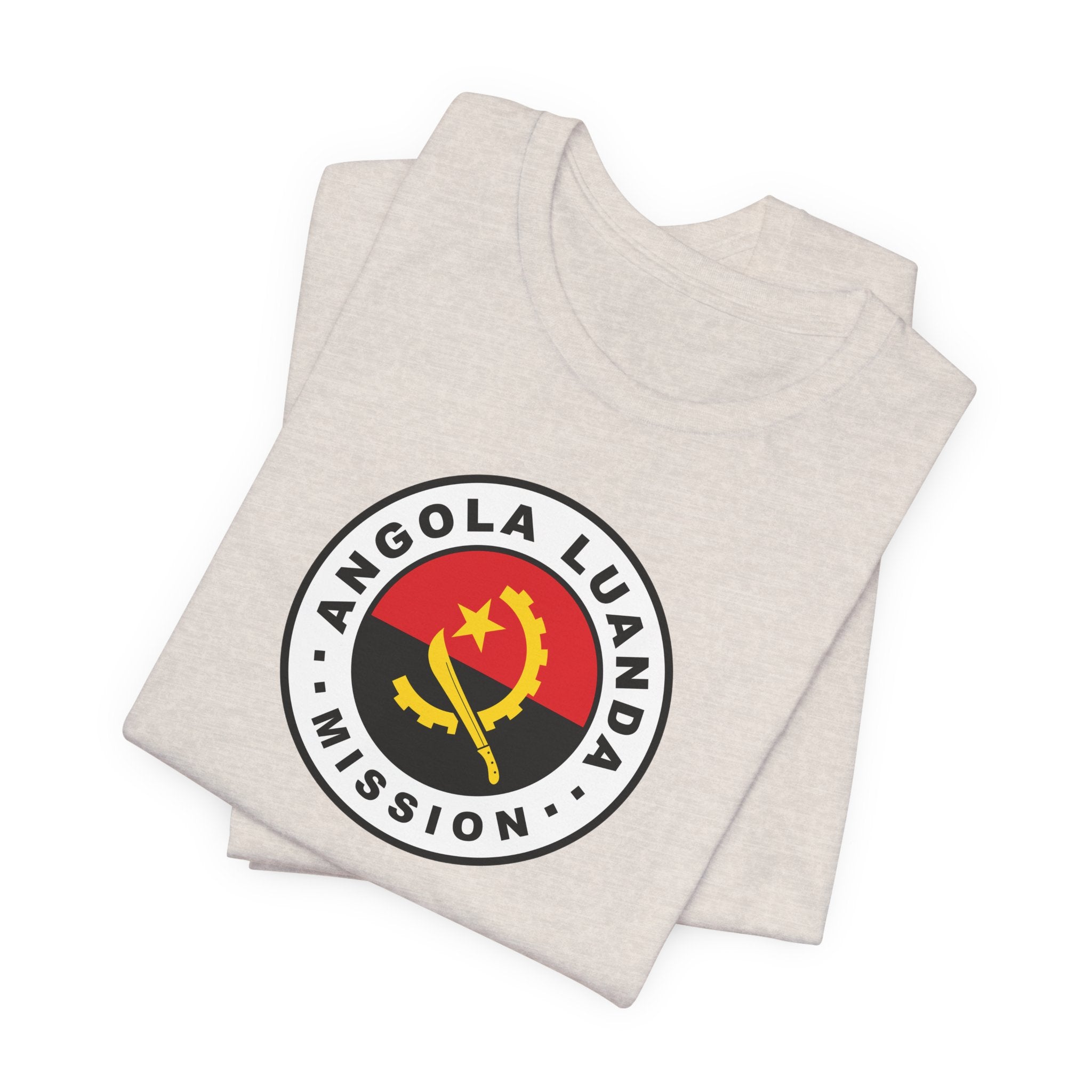 Angola Luanda Mission Flag Logo (White Border) T-shirt - Mission Wishlist - LDS Missionary Gift Store