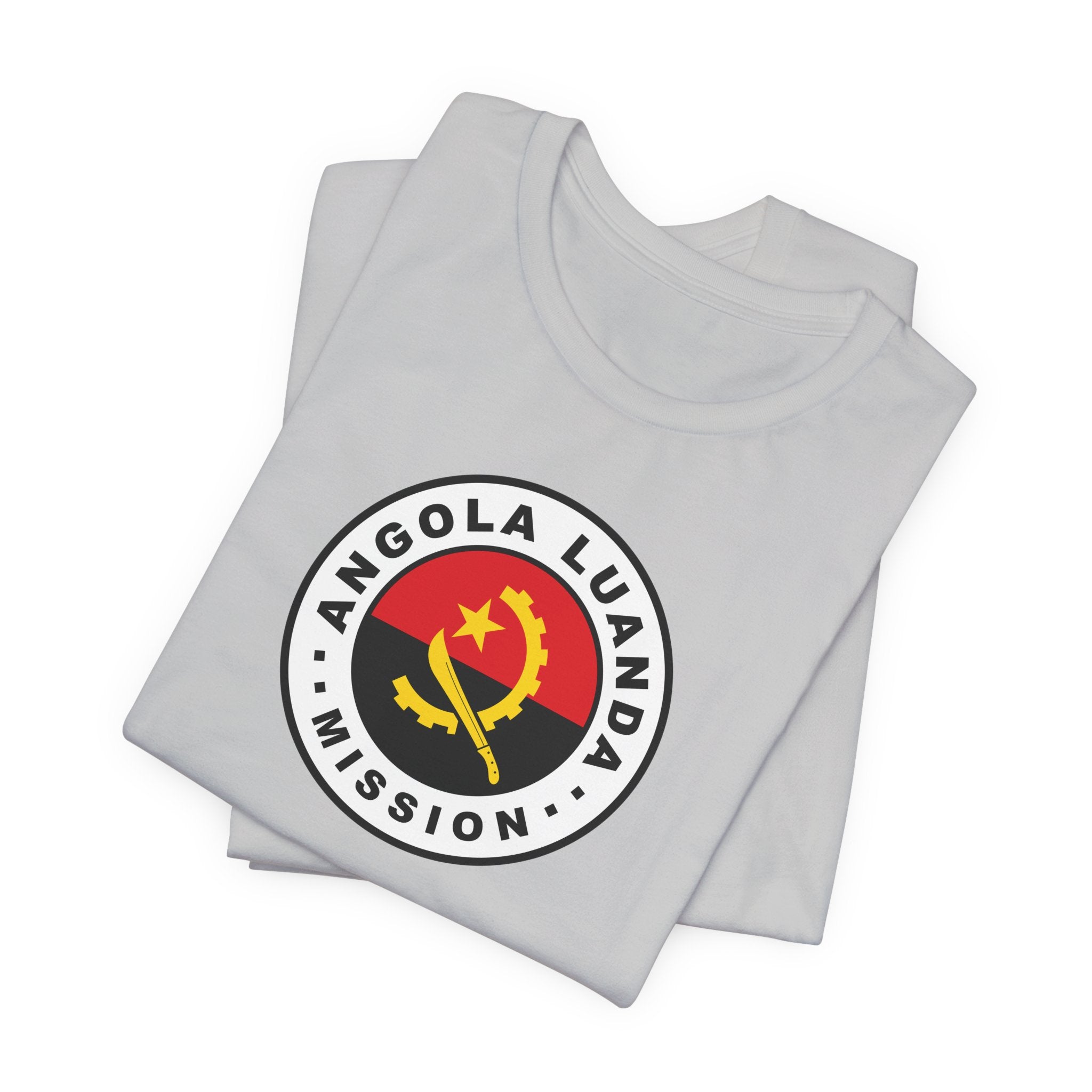 Angola Luanda Mission Flag Logo (White Border) T-shirt - Mission Wishlist - LDS Missionary Gift Store