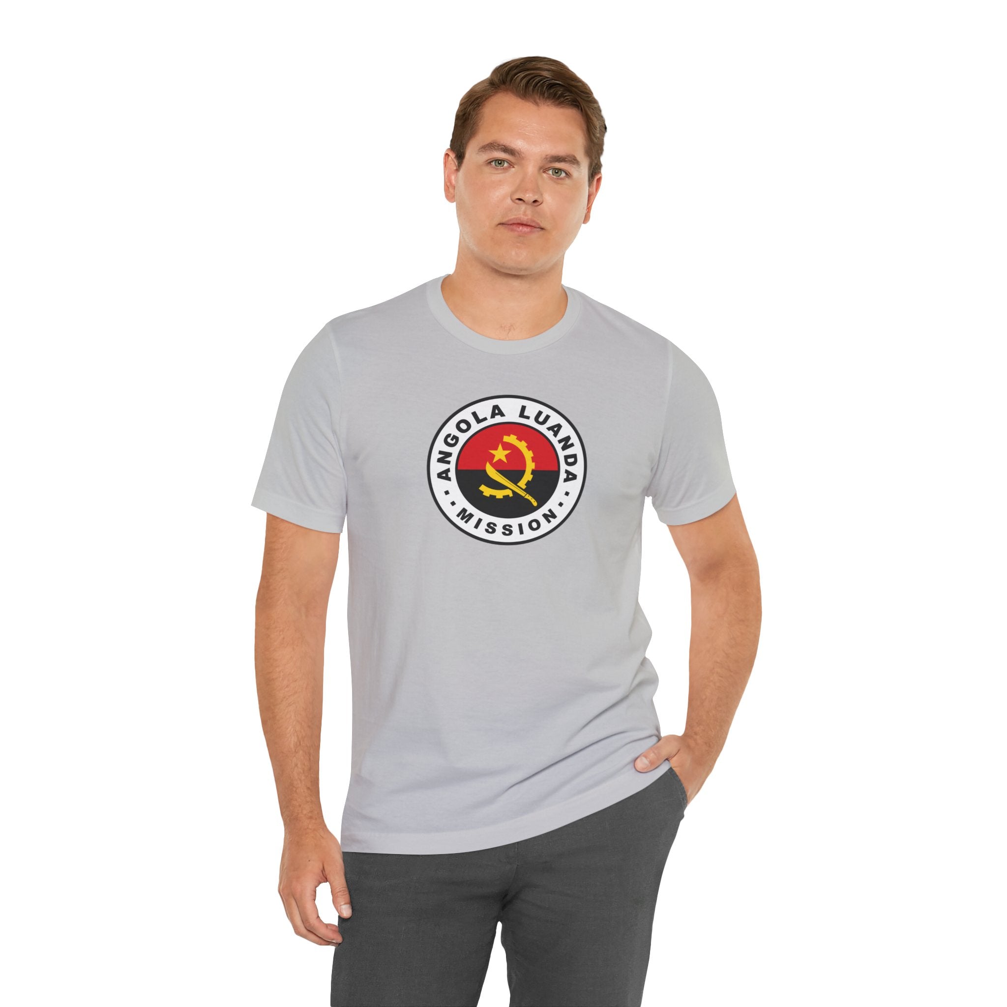 Angola Luanda Mission Flag Logo (White Border) T-shirt - Mission Wishlist - LDS Missionary Gift Store
