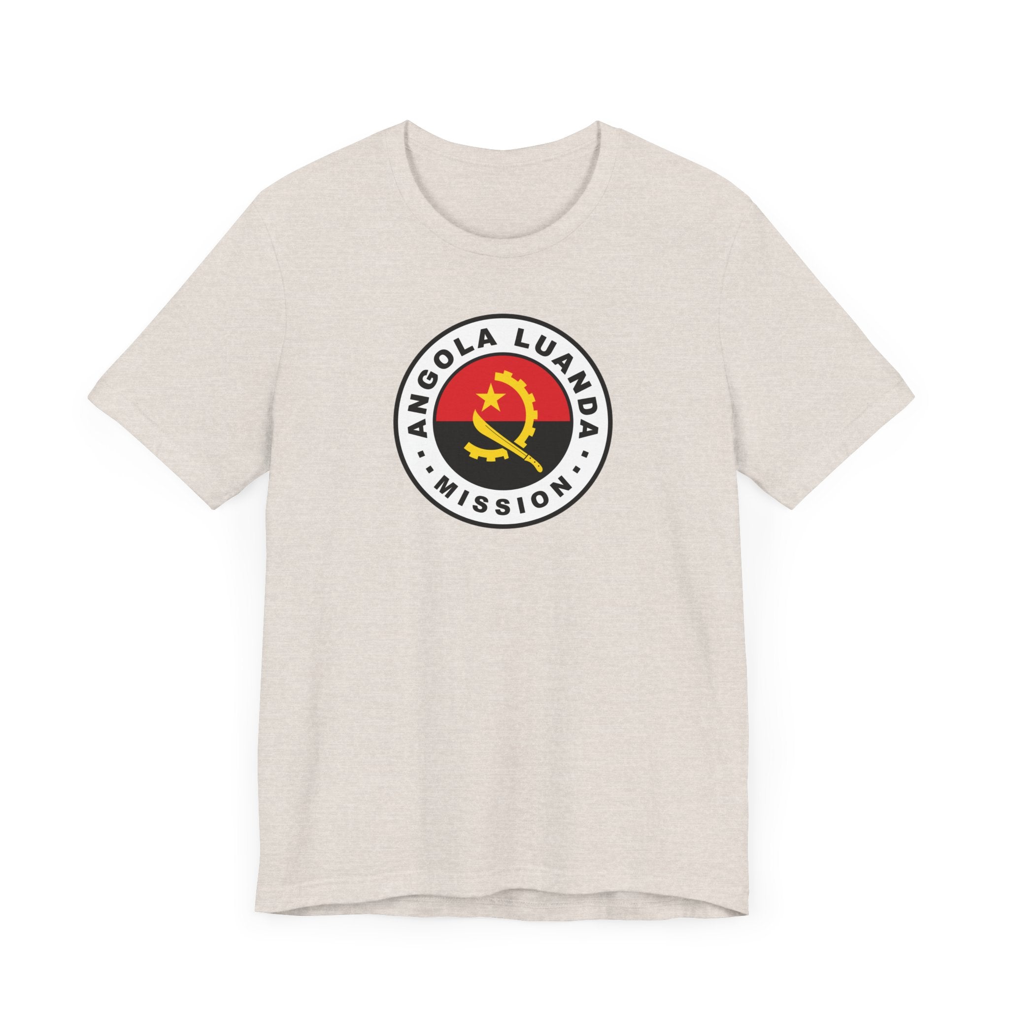 Angola Luanda Mission Flag Logo (White Border) T-shirt - Mission Wishlist - LDS Missionary Gift Store