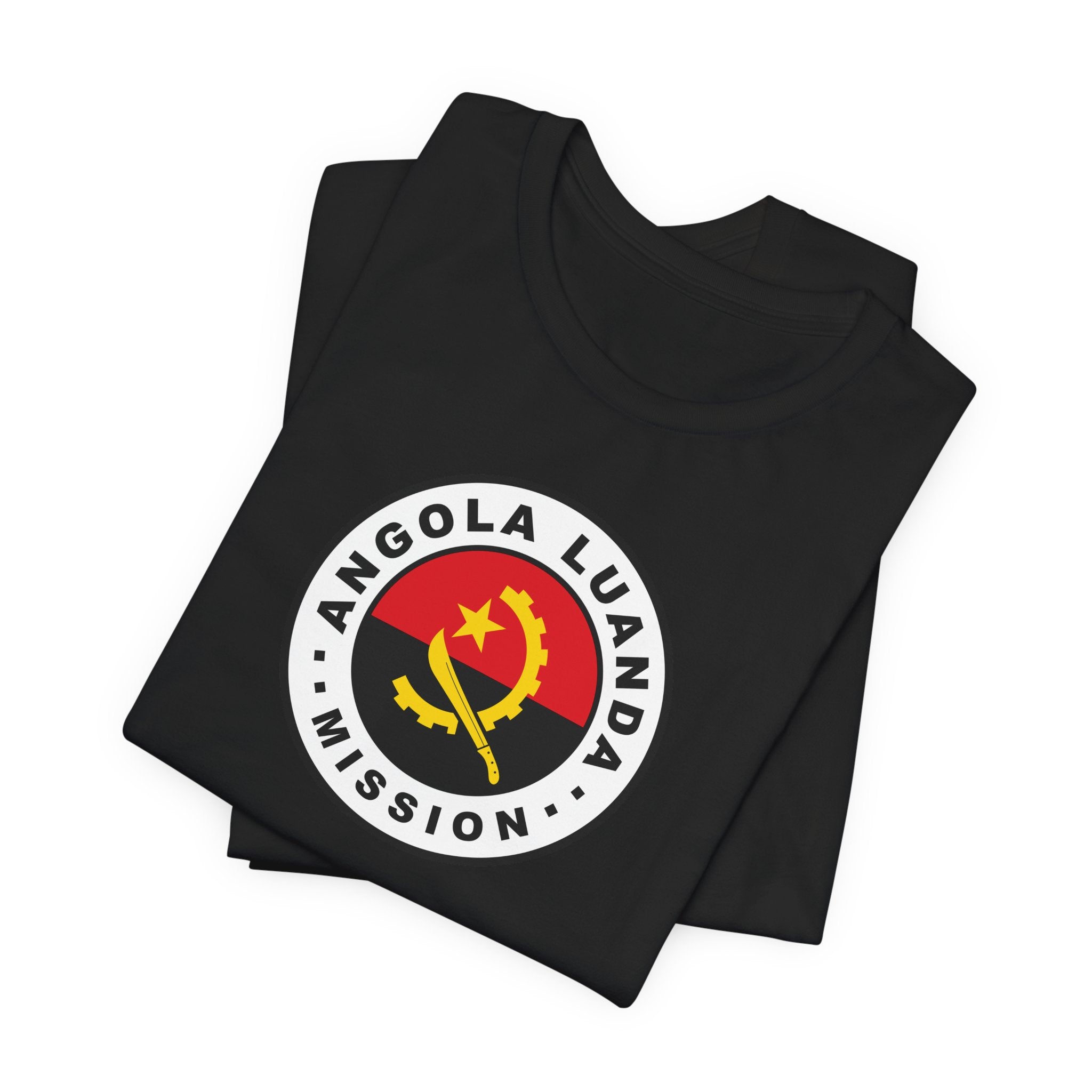 Angola Luanda Mission Flag Logo (White Border) T-shirt - Mission Wishlist - LDS Missionary Gift Store