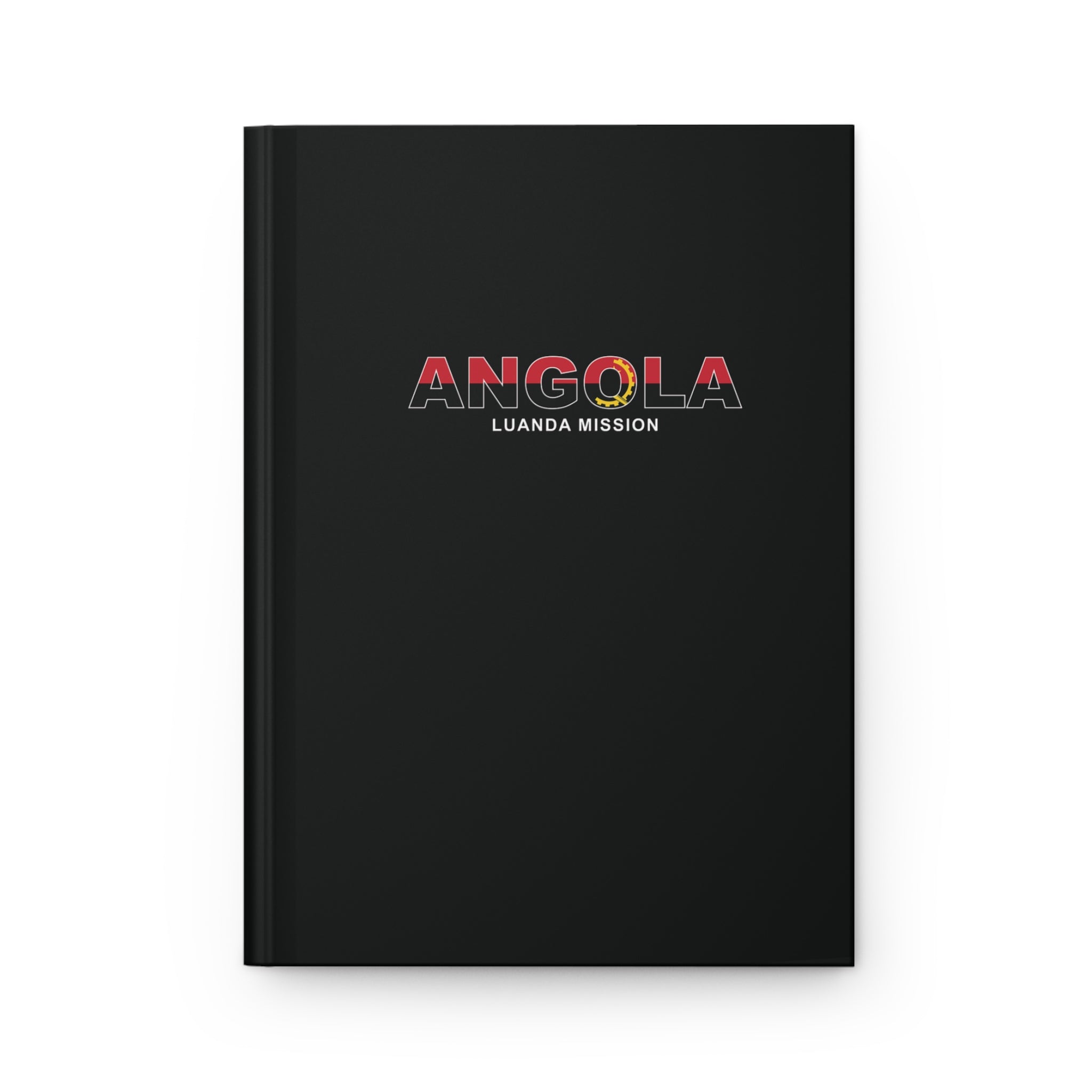 Angola Luanda Mission Flag Title Black Hardcover Journal Matte - Mission Wishlist - LDS Missionary Gift Store