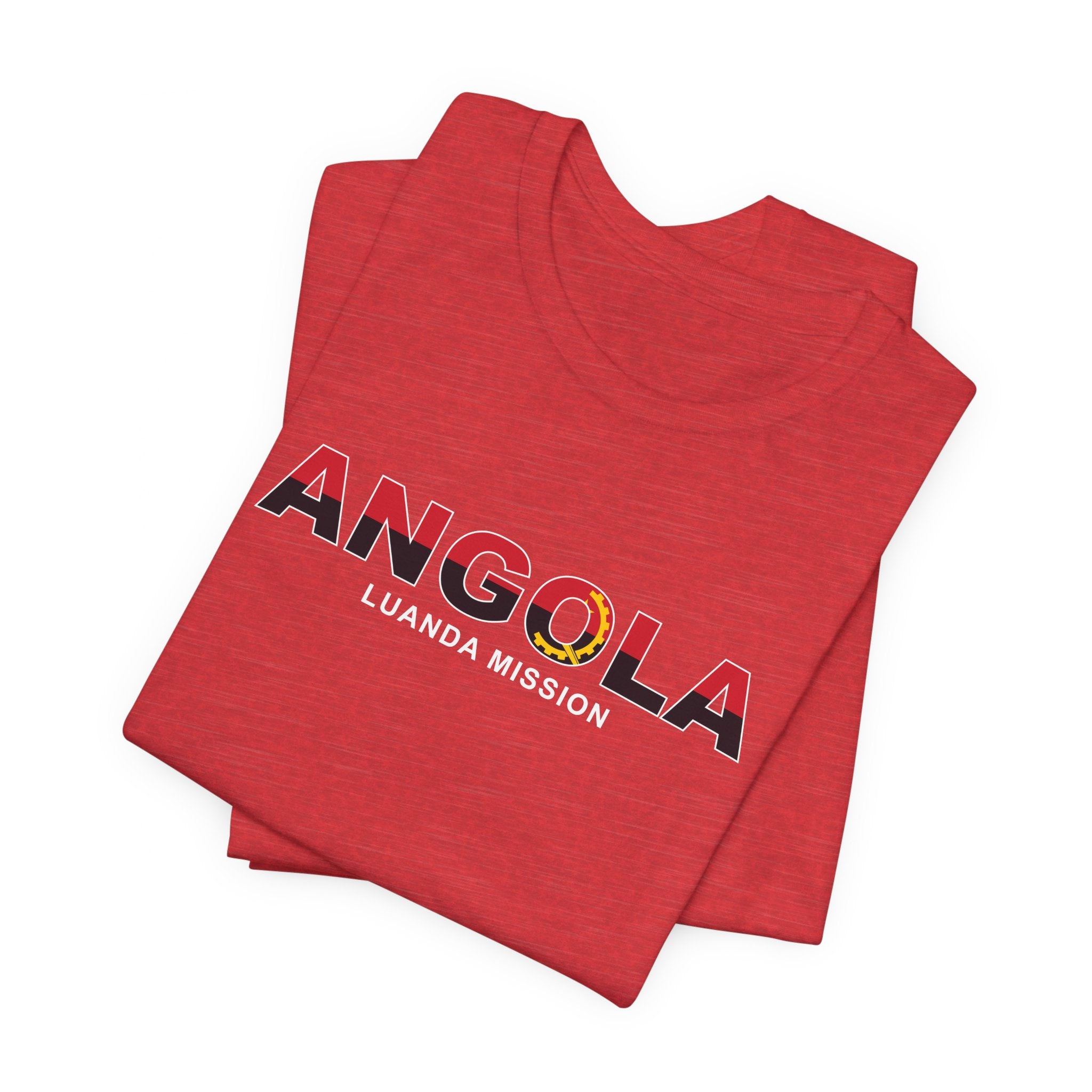 Angola Luanda Mission Flag Title T-shirt - Mission Wishlist - LDS Missionary Gift Store
