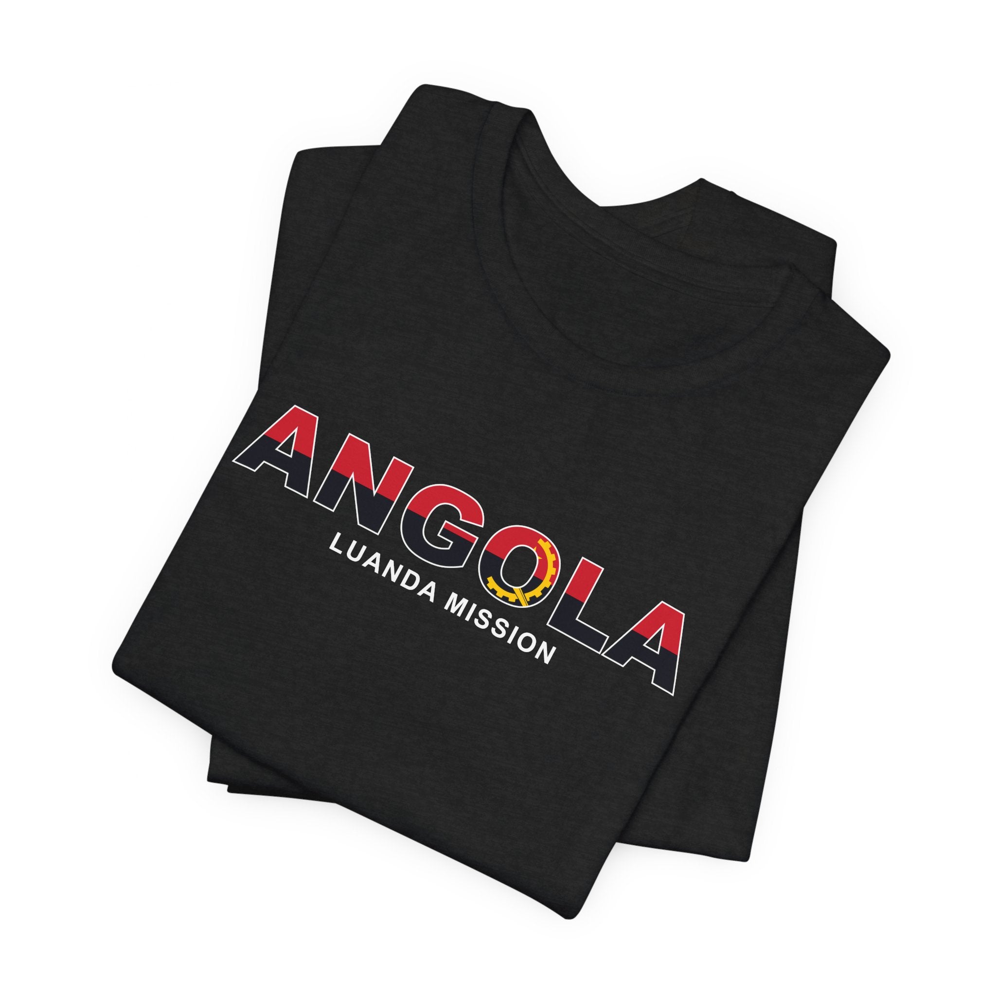 Angola Luanda Mission Flag Title T-shirt - Mission Wishlist - LDS Missionary Gift Store