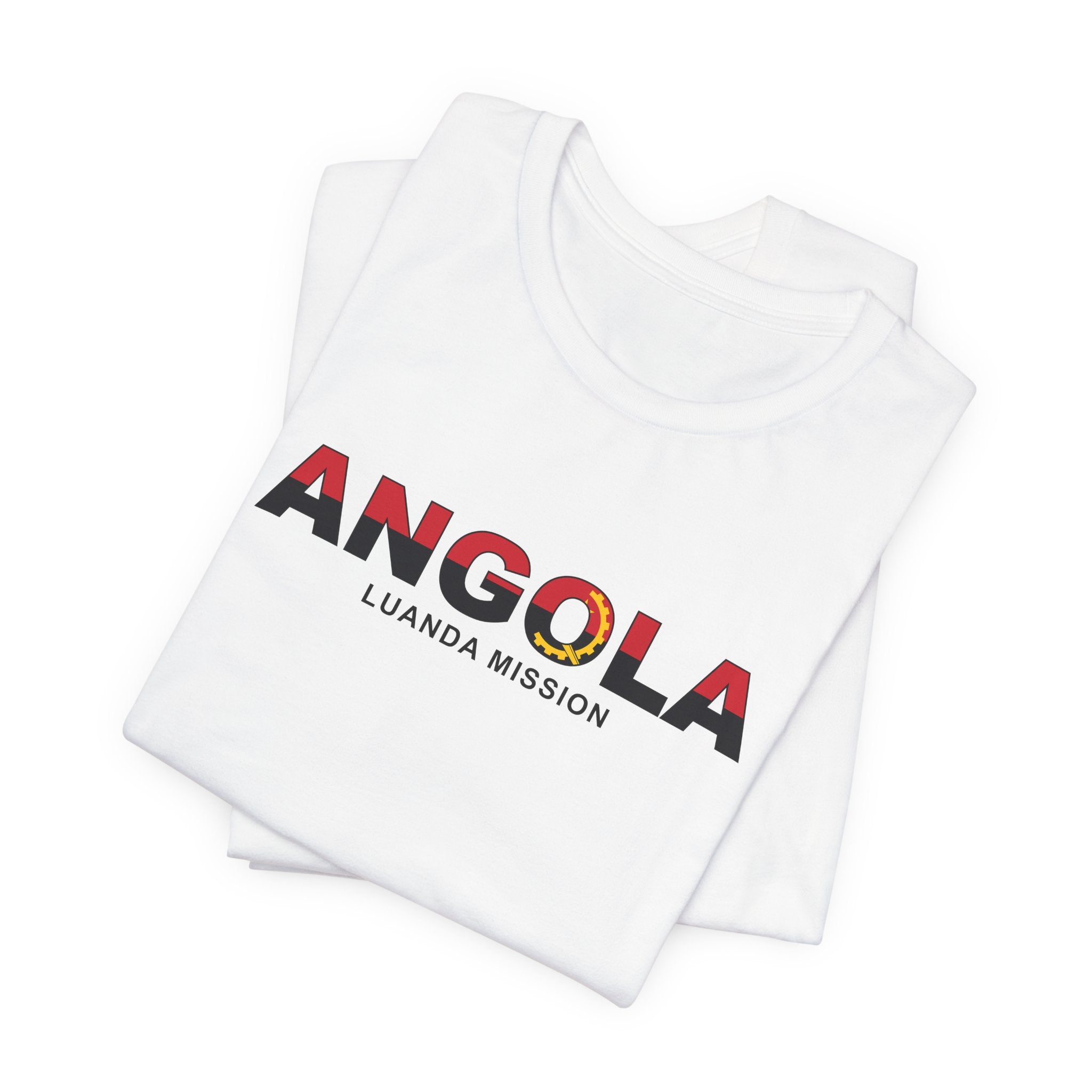 Angola Luanda Mission Flag Title T-shirt - Mission Wishlist - LDS Missionary Gift Store