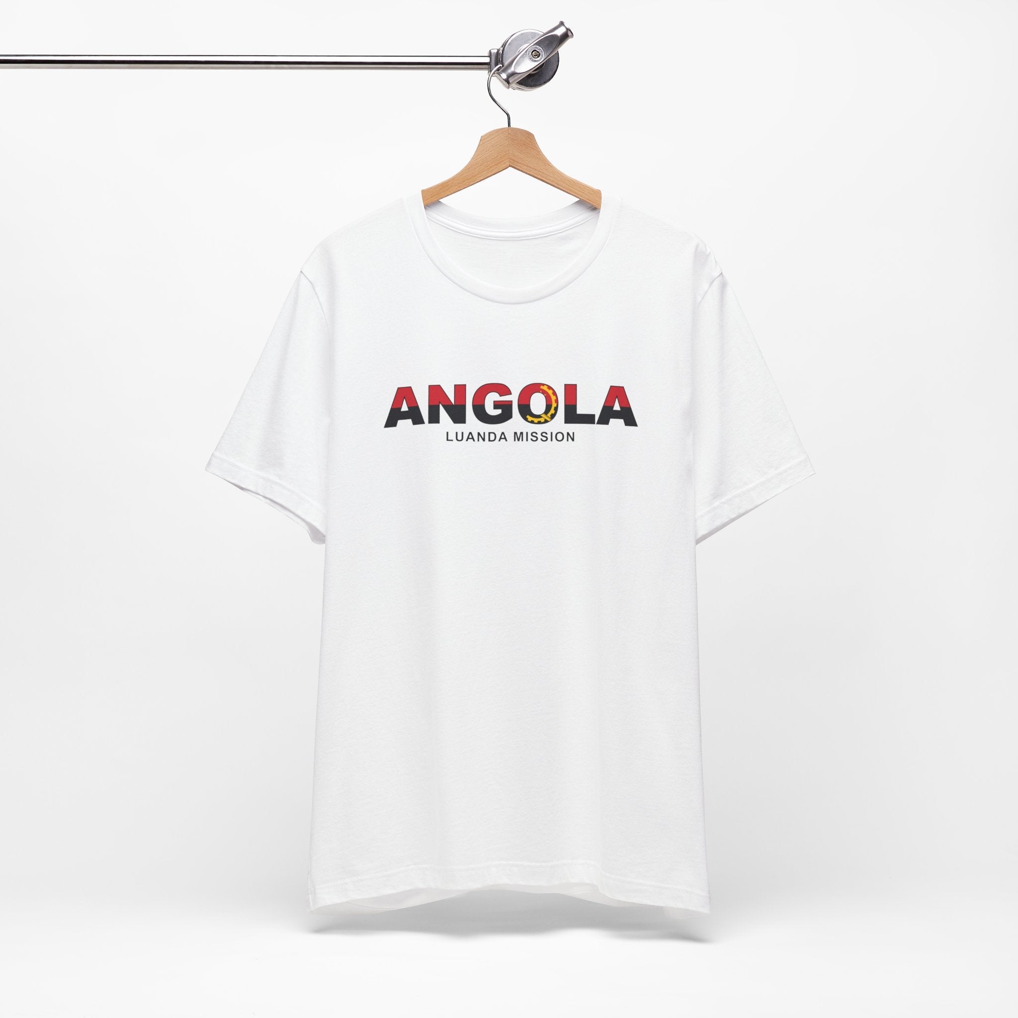 Angola Luanda Mission Flag Title T-shirt - Mission Wishlist - LDS Missionary Gift Store
