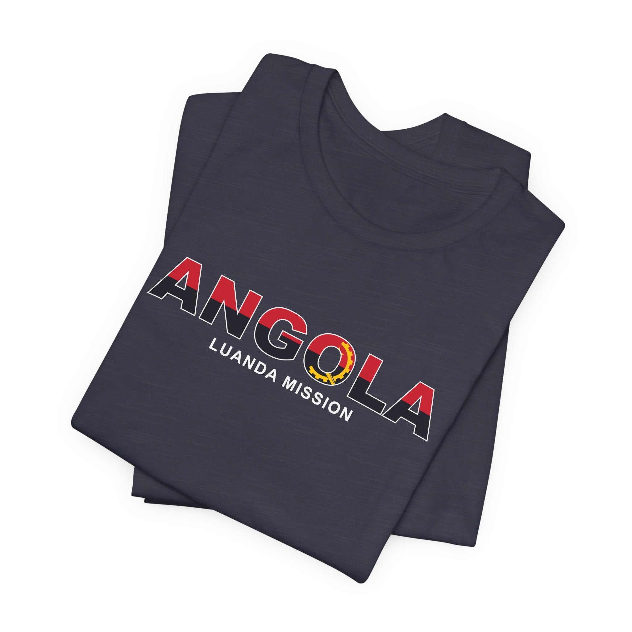 Angola Luanda Mission Flag Title T-shirt - Mission Wishlist - LDS Missionary Gift Store