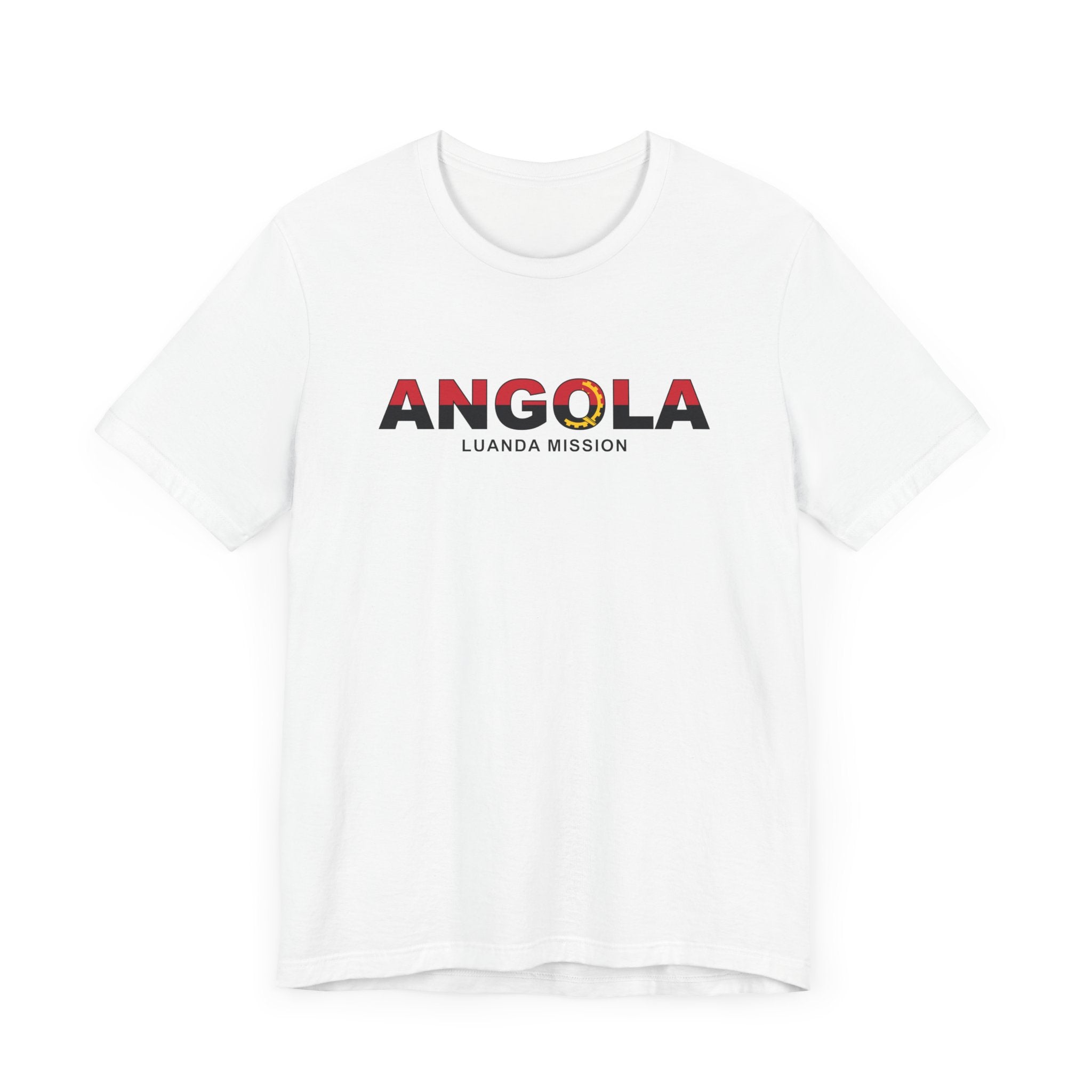 Angola Luanda Mission Flag Title T-shirt - Mission Wishlist - LDS Missionary Gift Store