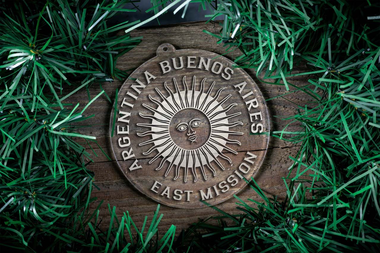 Argentina Buenos Aires East Mission Christmas Ornament - Latter-Day Saint LDS Missionary Gift - Book of Mormon