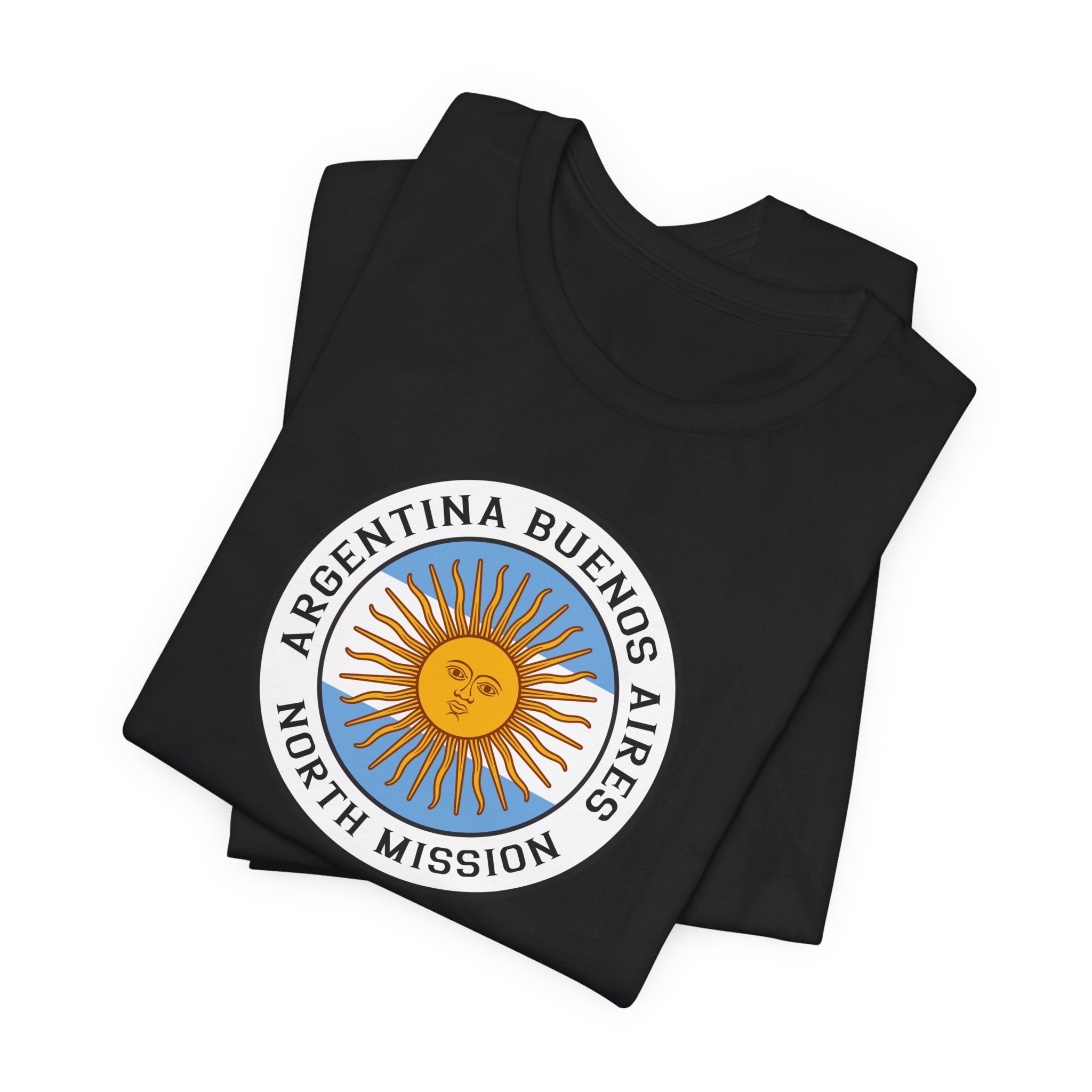 Argentina Buenos Aires East Mission Circular Flag T-shirt - Mission Wishlist - LDS Missionary Gift Store
