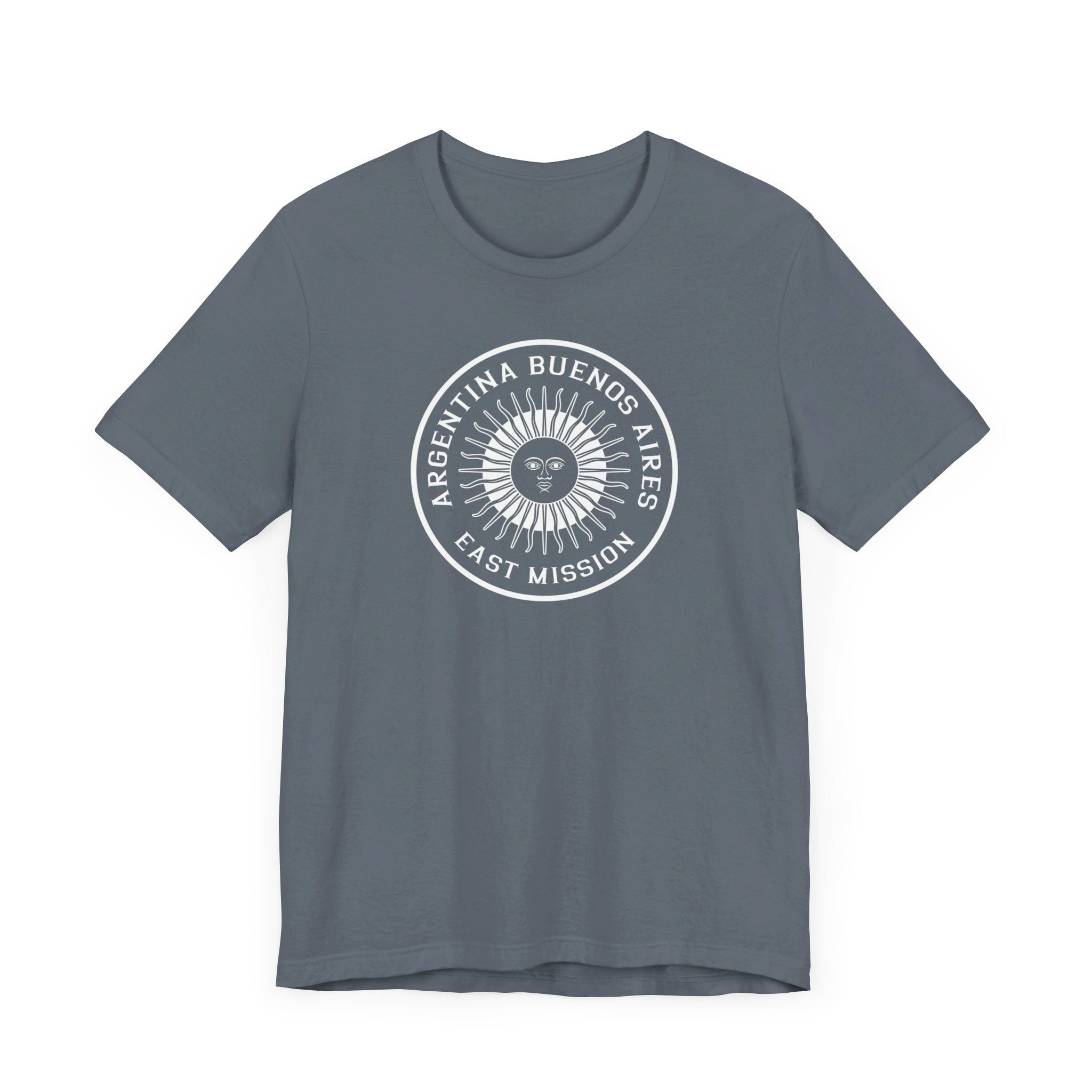 Argentina Buenos Aires East Mission Circular Monochrome Logo T-Shirt - Mission Wishlist - LDS Missionary Gift Store