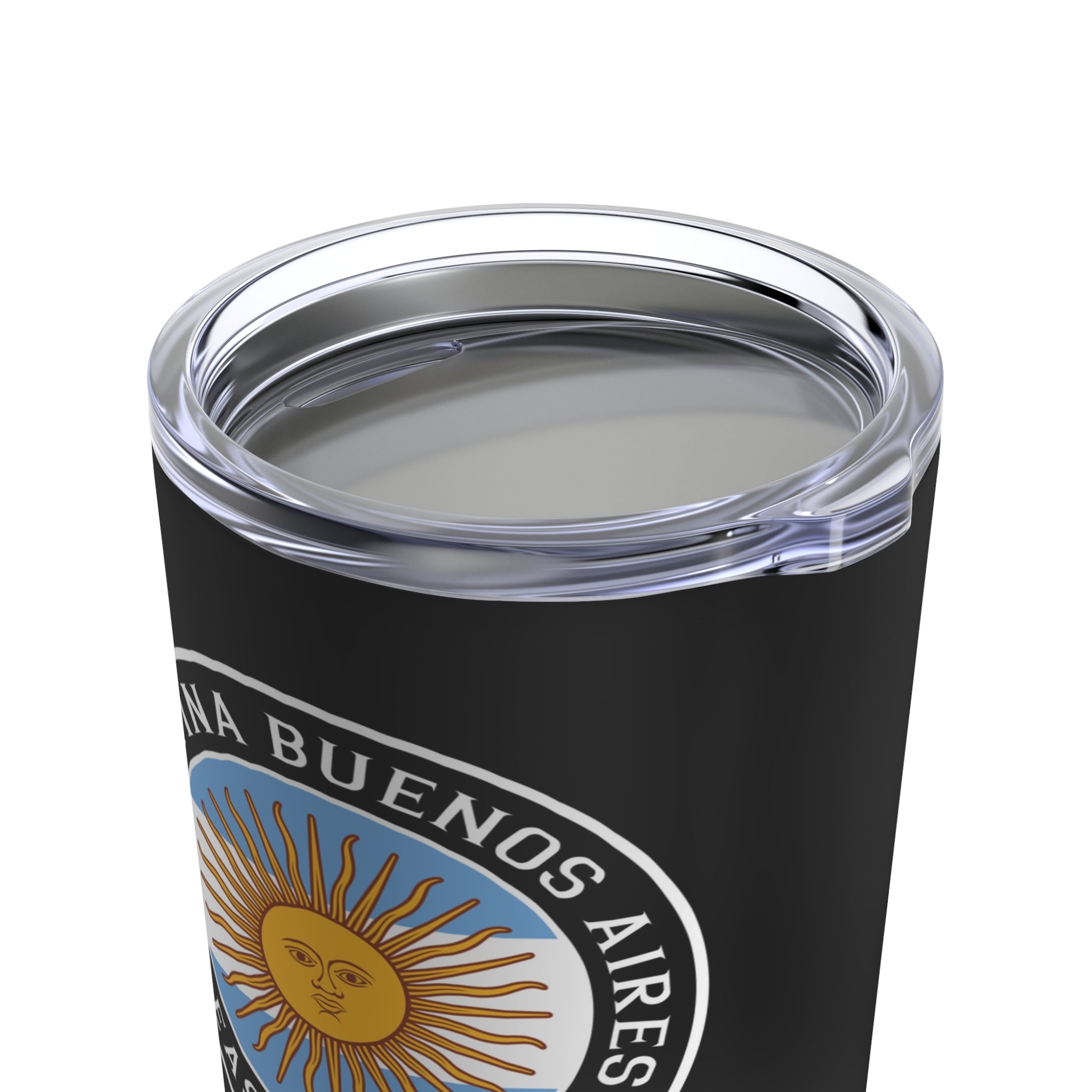 Argentina Buenos Aires East Mission Flag Logo Tumbler 20oz Black - Mission Wishlist - LDS Missionary Gift Store