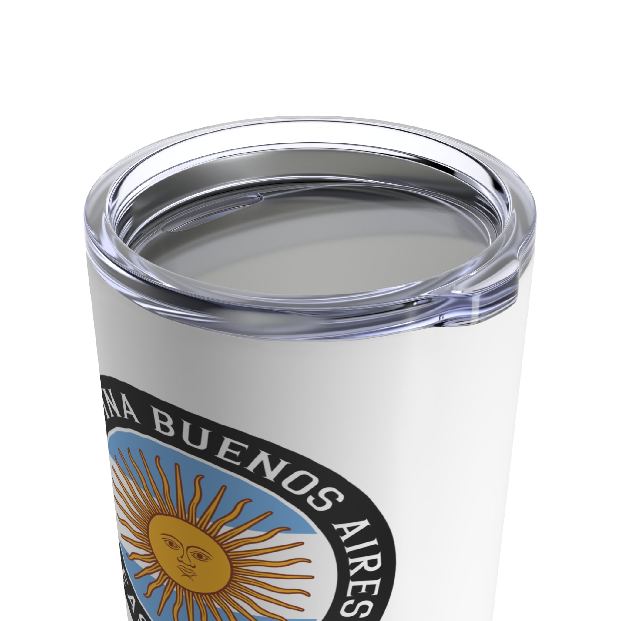 Argentina Buenos Aires East Mission Flag Logo Tumbler 20oz White - Mission Wishlist - LDS Missionary Gift Store